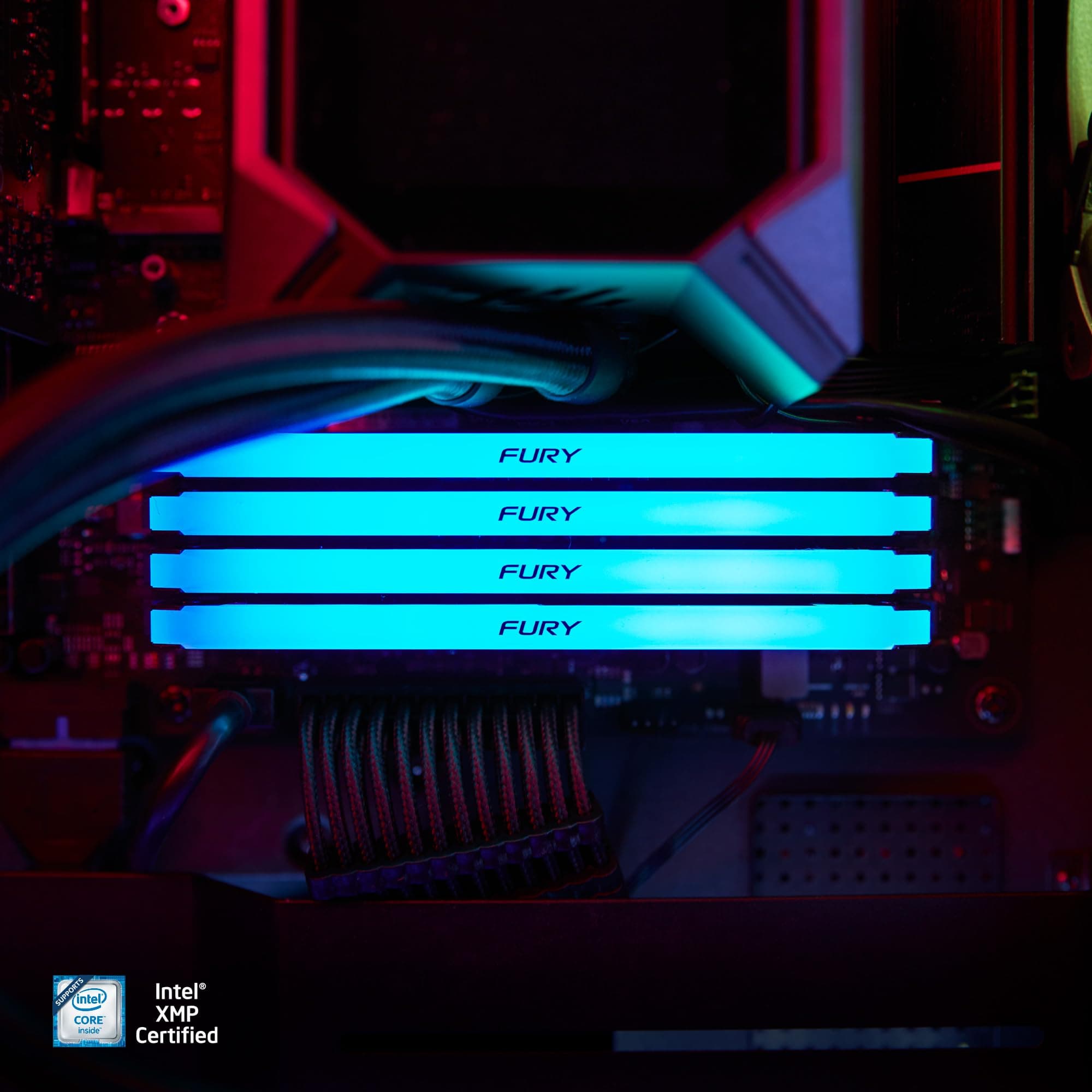 Kingston FURY Beast RGB 16GB 3200MT/s DDR4 CL16 DIMM (Kit mit 2) PC Arbeitsspeicher KF432C16BB2AK2/16 Bild 7