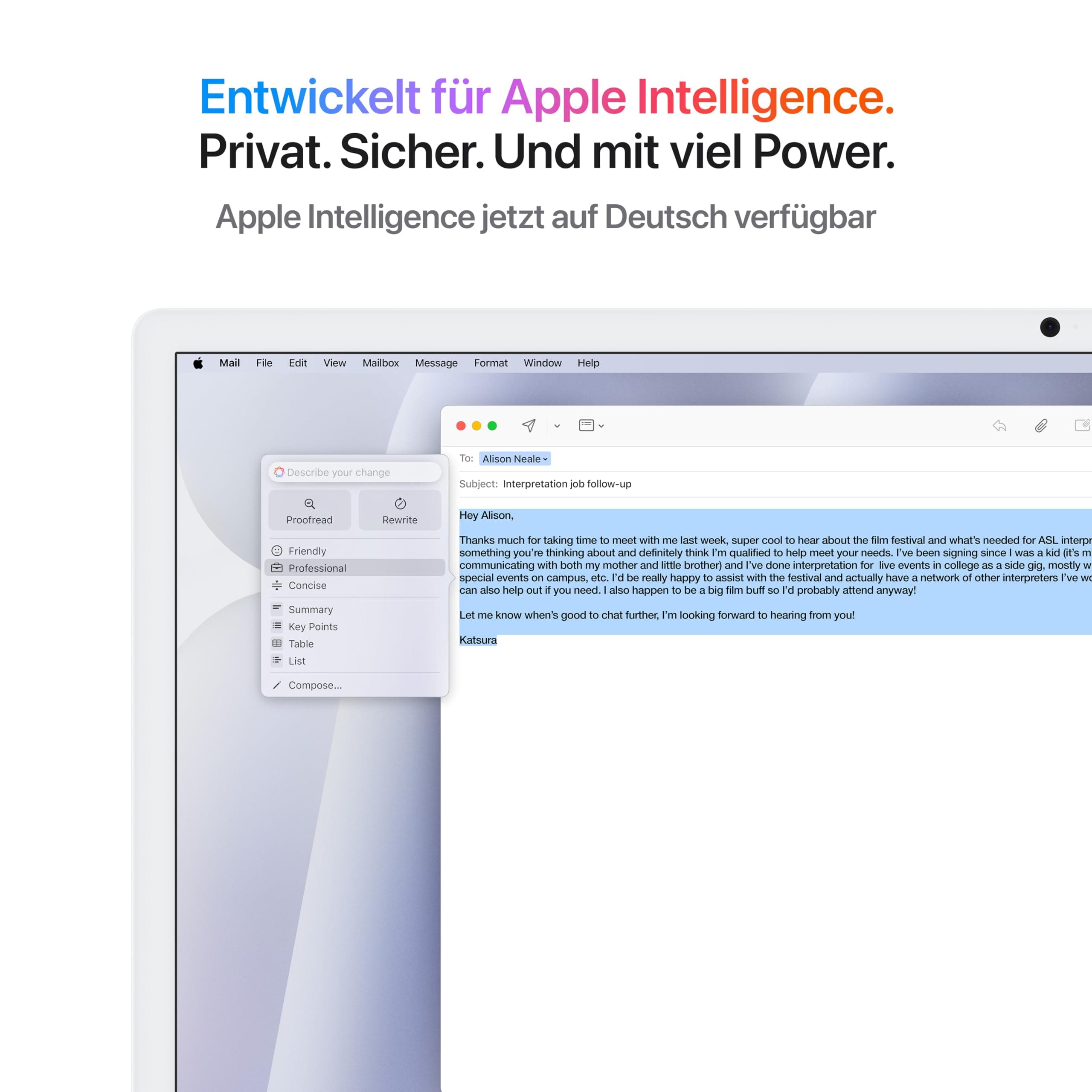 Apple iMac All-in-One Desktop-Computer mit M4 Chip mit 8 Core CPU und 8 Core GPU: 24" Retina Display, 16 GB gemeinsamer Arbeitsspeicher, 256 GB SSD Speicher, passendes Zubehör; Silber Bild 3