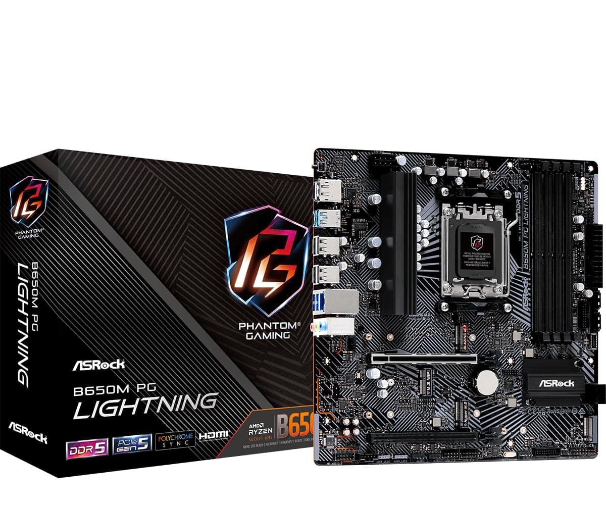 ASROCK B650M PG Lightning AM5 mATX DDR5 Bild 2