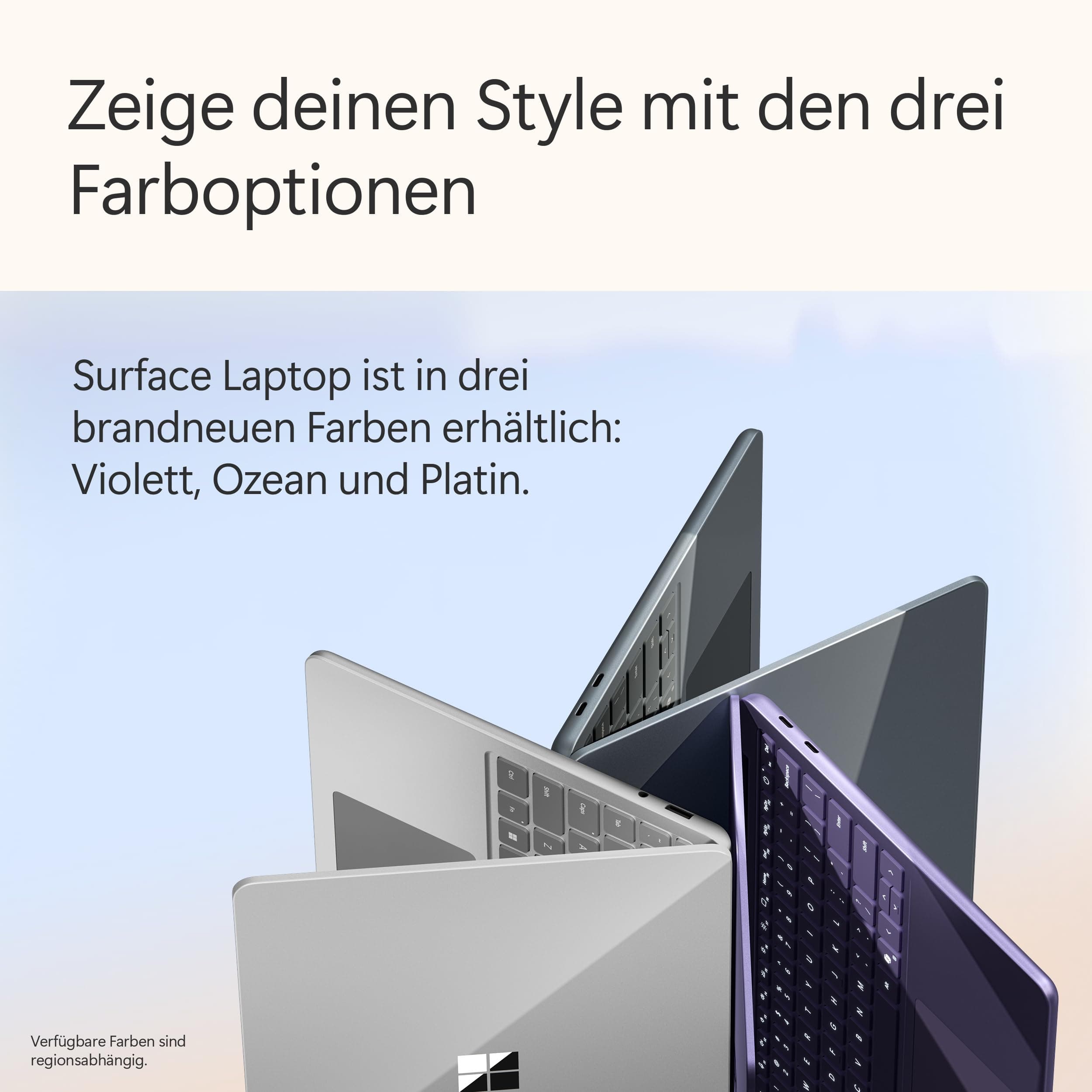 Microsoft Surface Laptop | Copilot+ PC | 13” LCD Touchscreen | Snapdragon® X Plus | 16GB RAM | 512GB Speicher | Neuestes Modell | Ozean Ozean 16GB RAM | 512GB Speicher Bild 5