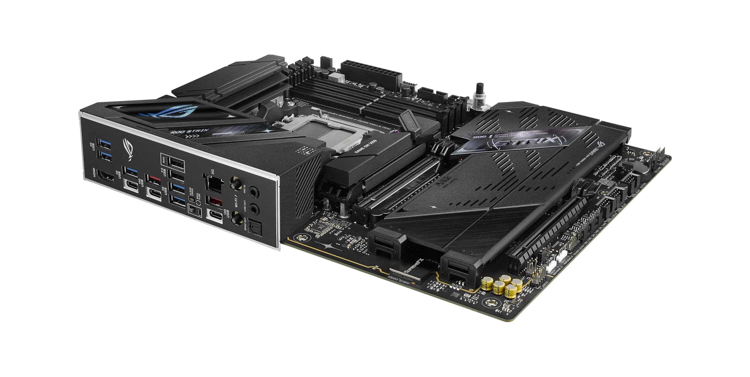 ASUS ROG Strix B850-F GAMING WIFI7 NEO AMD ATX Mainboard (16+2+2 Leistungsstufen, DDR5 Steckplätze, 4x M.2 Steckplätze, PCIe 5.0, 3x USB2.0-Header, USB 20Gbps Typ-C, WiFi 7, Realtek 5G & AuraSync RGB) Bild 5
