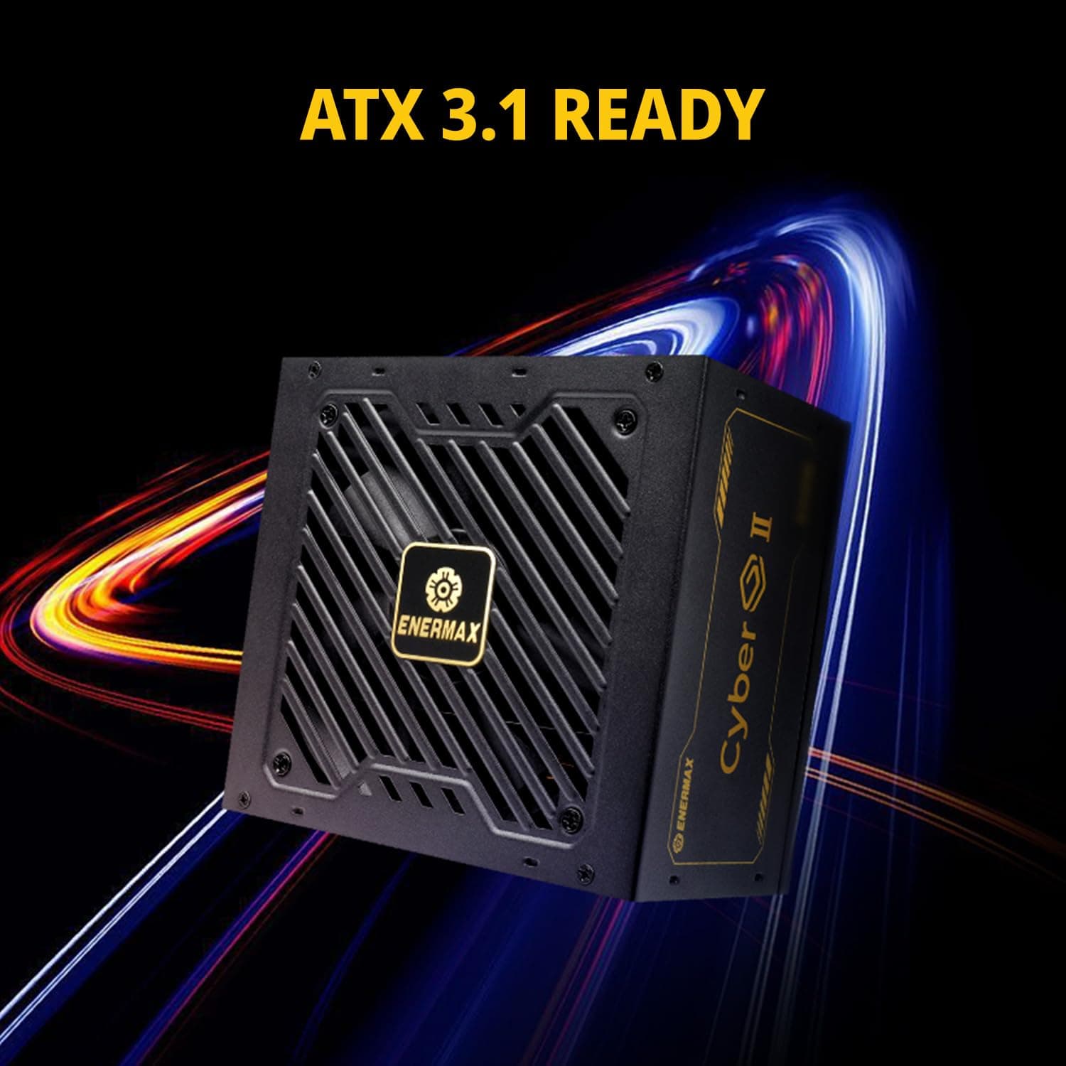 Enermax CYBERG II 750 Watt | Nicht-modulares ATX 3.1-Netzteil | PCIe 5.1 |80 Plus Gold |geräuscharmer 120mm SB-Lüfter | 105°C jap. Kondensatoren |ERV750G-AHG-NAC CYBERG II 750W Bild 5