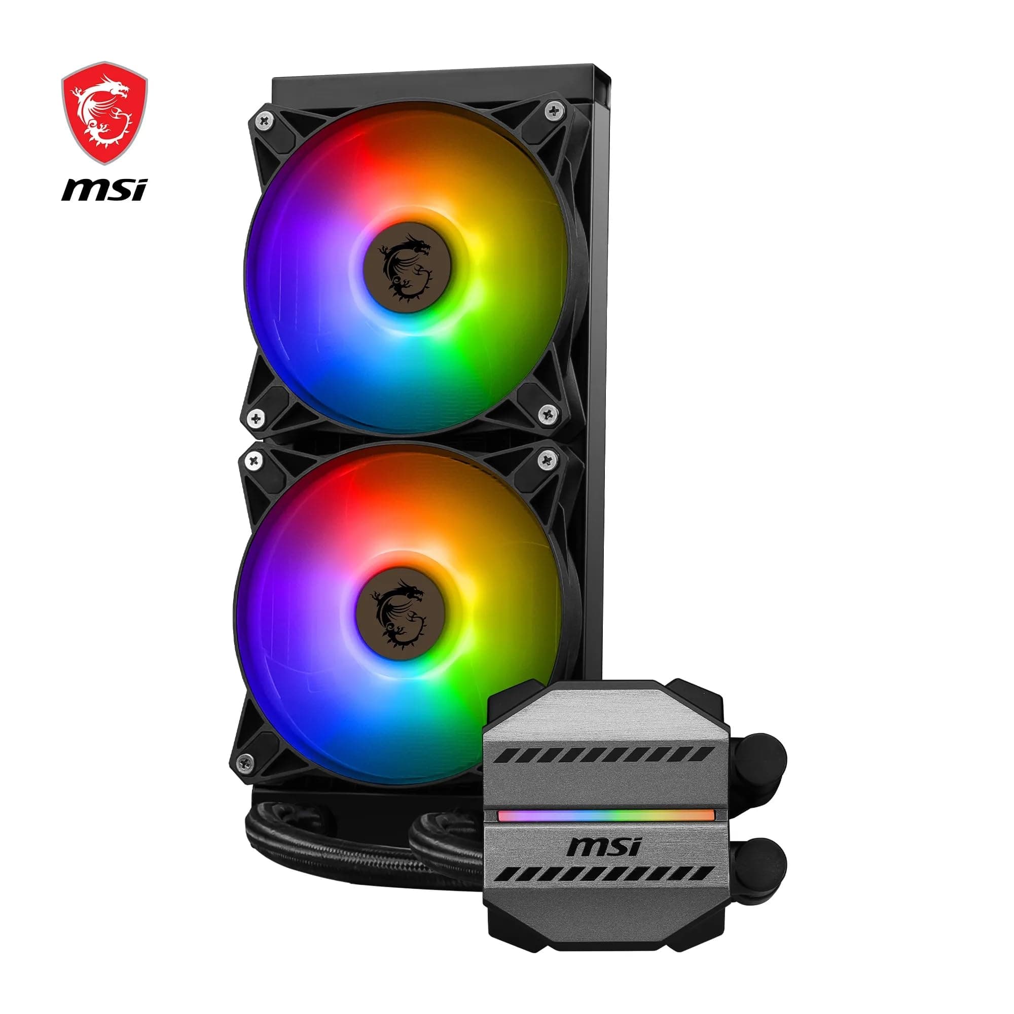 MSI MAG CORELIQUID M240 AIO CPU 12-Wege Split-Flow-Wasserkühlung, verdampfungssichere Schläuche, unterstützt aktuelle Sockel wie AM5 und 1700 Bild 5