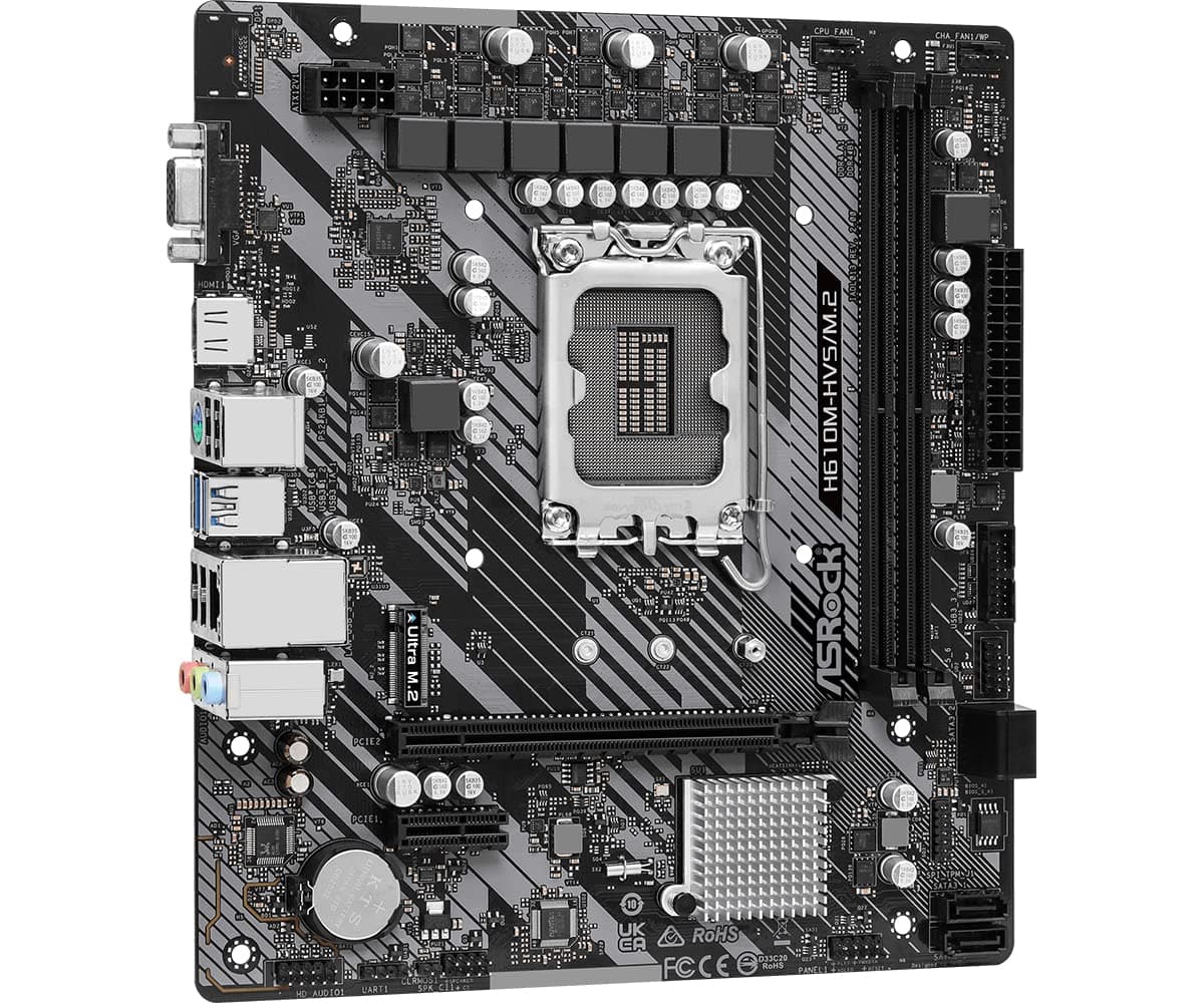 Asrock H610M-HVS/M.2 R2.0 Intel H610 LGA 1700 Micro ATX Bild 7