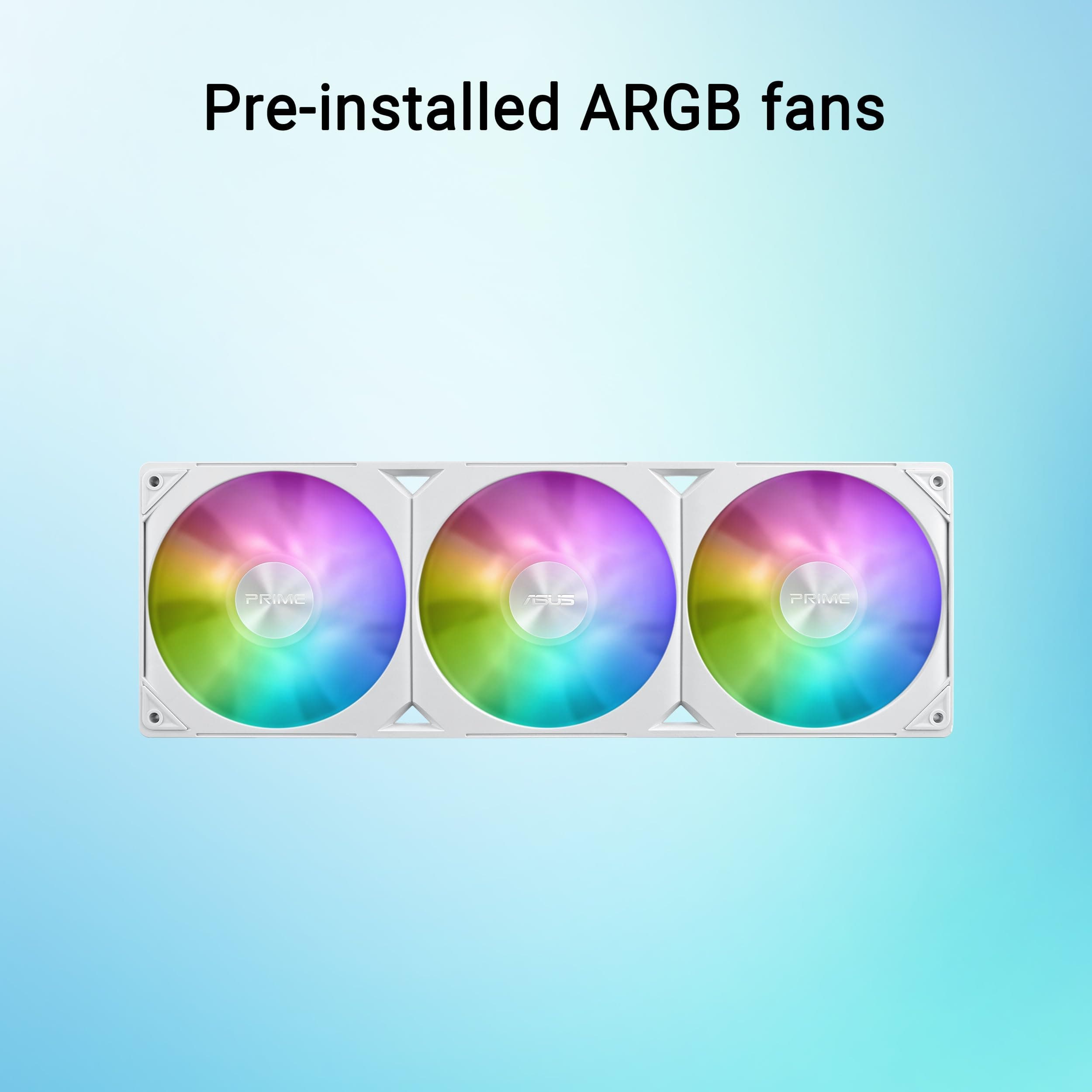 Asus Prime LC White Edition All-in-One-Flüssig-CPU-Wasserkühlung, 360mm (vergrößerte Kontaktfläche, Wasserblock mit Infinity-Spiegellinsen, ARGB-Lüfter, Intel LGA 1851, 1700, 1200, 115X, AMD AM5, AM4) Bild 7