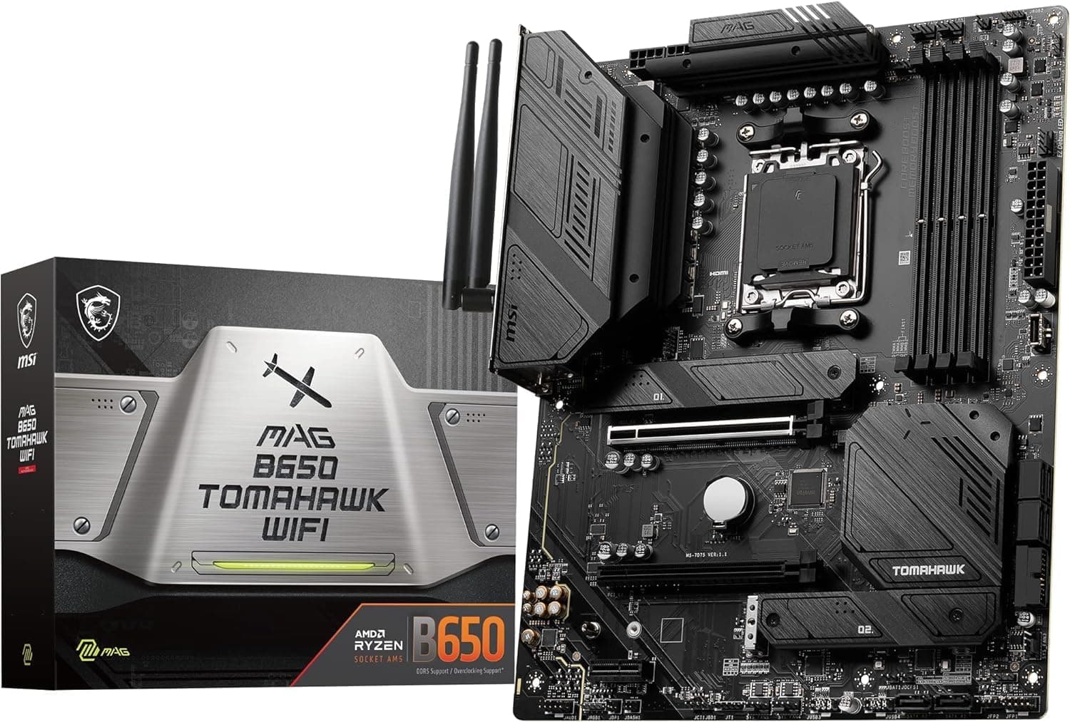 AMD Ryzen 5-7600X Processor + MSI MPG B650 Tomahawk WiFi Motherboard ATX Bild 3