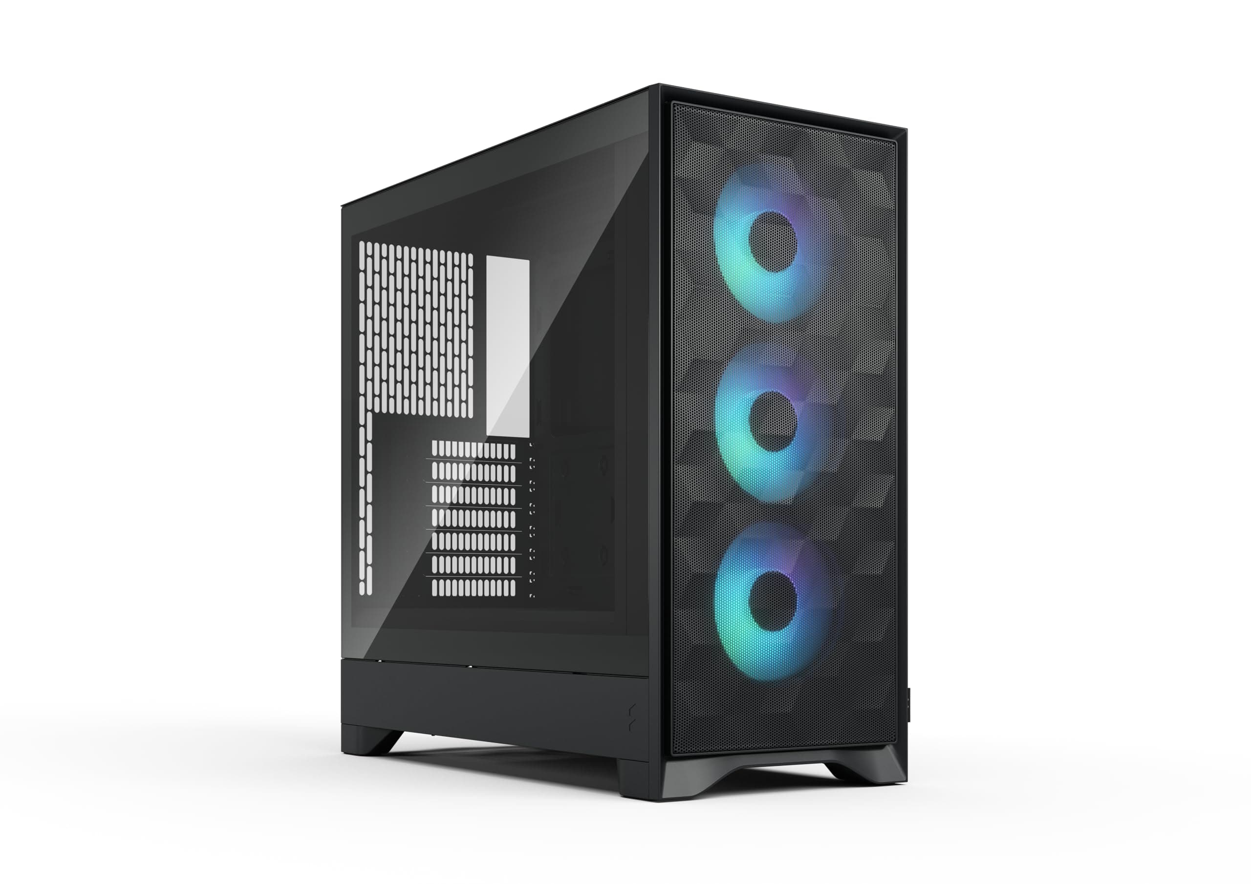 Fractal Design Pop 2 Air RGB PC-Gehäuse - Mesh-Front, Starke Airflow-Leistung, 3X 120 mm RGB-Lüfter, Tempered Glass, GPU bis 416 mm, ATX/mATX/ITX Schwarz TG RGB