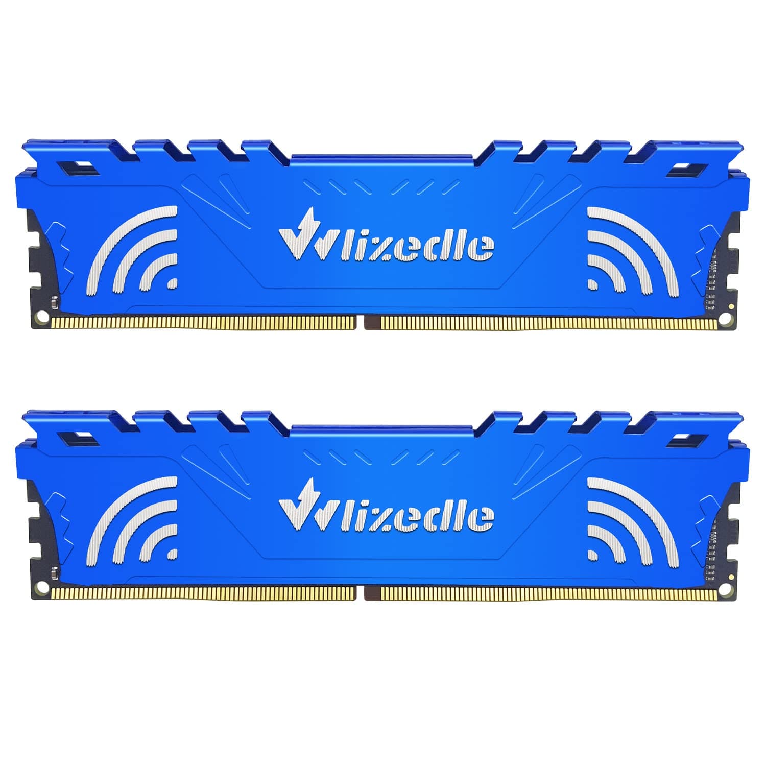 DDR4 3200MHz XMP 2.0 Desktop Memory RAM 32GB Kit (2x16GB) CL16 UDIMM, PC Arbeitsspeicher PC4-25600 288-Pin 1,35V Non-ECC Computer Speicher Upgrade für Rechner, Schwarz 16GBx2 3200 MHz - DDR3 Schwarz Bild 2