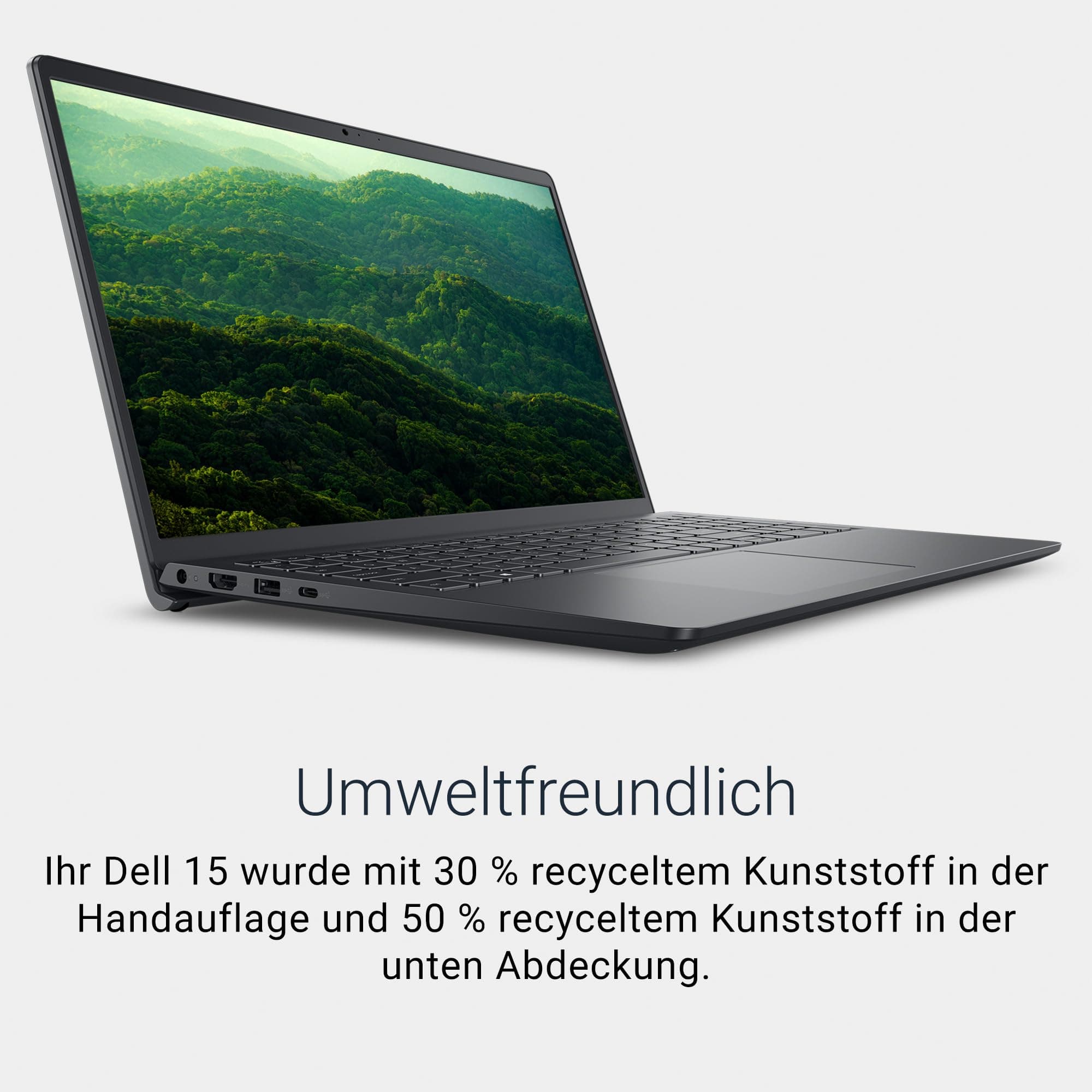 Dell 15 Laptop DC15255 15.6" FHD (1920 x 1080) 120Hz, AMD Ryzen 7 7730U, AMD Radeon Graphics, 16GB DDR4 RAM, 1TB SSD, Windows 11 Home, QWERTZ Backlit Keyboard - Black Ryzen 7 7730U 16 GB 1TB SSD Bild 6