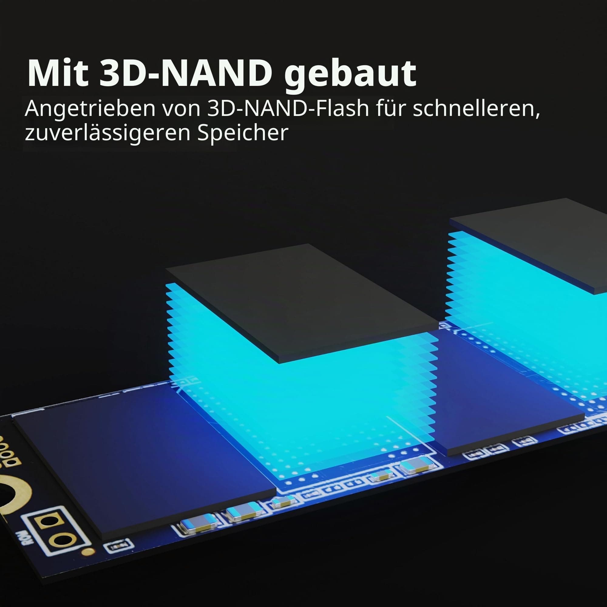 Timetec 1TB SSD 3D NAND SATA III 6 Gb/s M.2 2280 NGFF 512 TBW Lesegeschwindigkeit bis zu 550 MB/s SLC-Cache Leistungssteigerung Internes Solid-State-Laufwerk für PC, Computer, Laptop und Desktop Bild 7