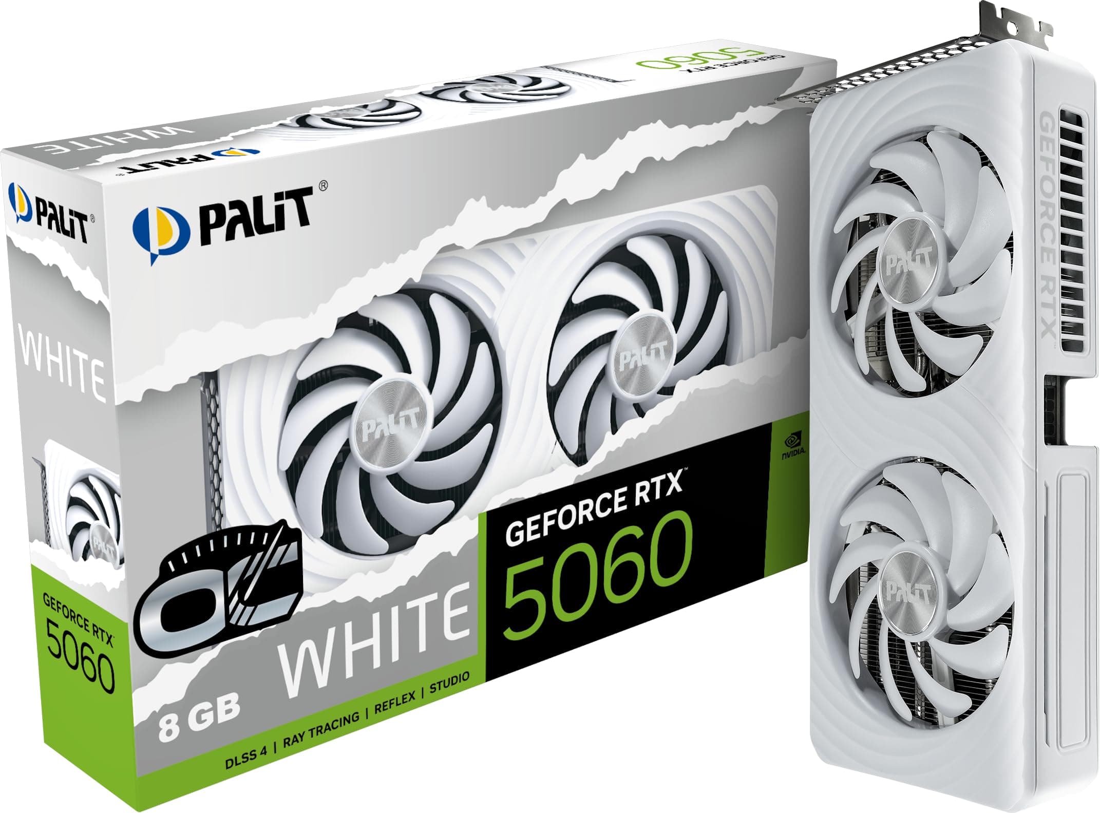 Palit GeForce RTX 5060 White OC 8GB GDDR7 Gaming Grafikkarte Bild 2