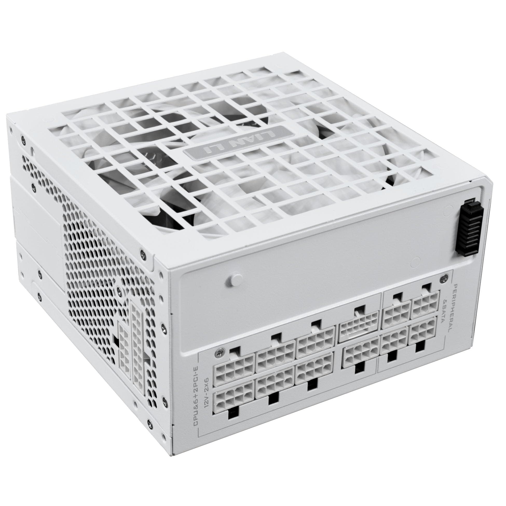 Lian Li RS Series Netzteil – 1.000 W Weiß | 80 Plus Gold Effizienz, ATX 3.1, Vollmodular, Drehbarer AC-Anschluss, Modernes Leises Gaming-PC PSU 1000W weiß (ohne RSHub) Bild 3