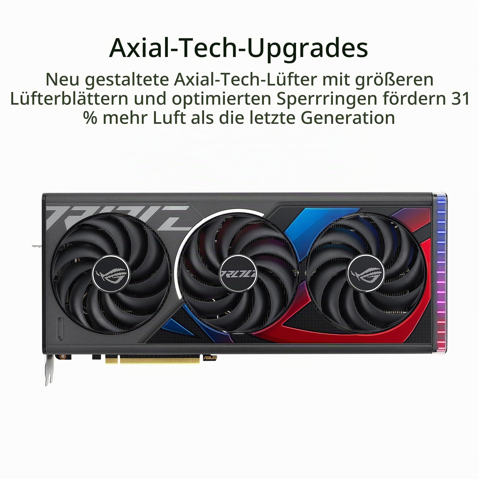 ASUS ROG Strix GeForce RTX 4070 SUPER 12GB GDDR6X Gaming Grafikkarte (Nvidia GeForce RTX4070 DLSS 3, PCIe 4.0, 2x HDMI 2.1a, 3x DisplayPort 1.4a, ROG-STRIX-RTX4070S-12G-GAMING) + Indiana Jones Bild 3