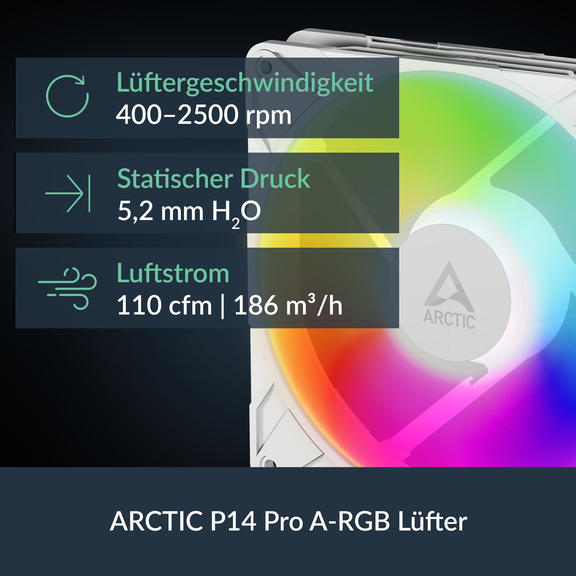 ARCTIC Liquid Freezer III Pro 280 A-RGB - Wasserkühlung PC, AIO CPU Wasserkühler, 2x140 mm, 38 mm Radiator, PWM-Pumpe, VRM-Lüfter, AMD AM5/AM4, Intel LGA1851/1700 Contact Frame - Weiß weiß Liquid Freezer III Pro 280 A-RGB Bild 8
