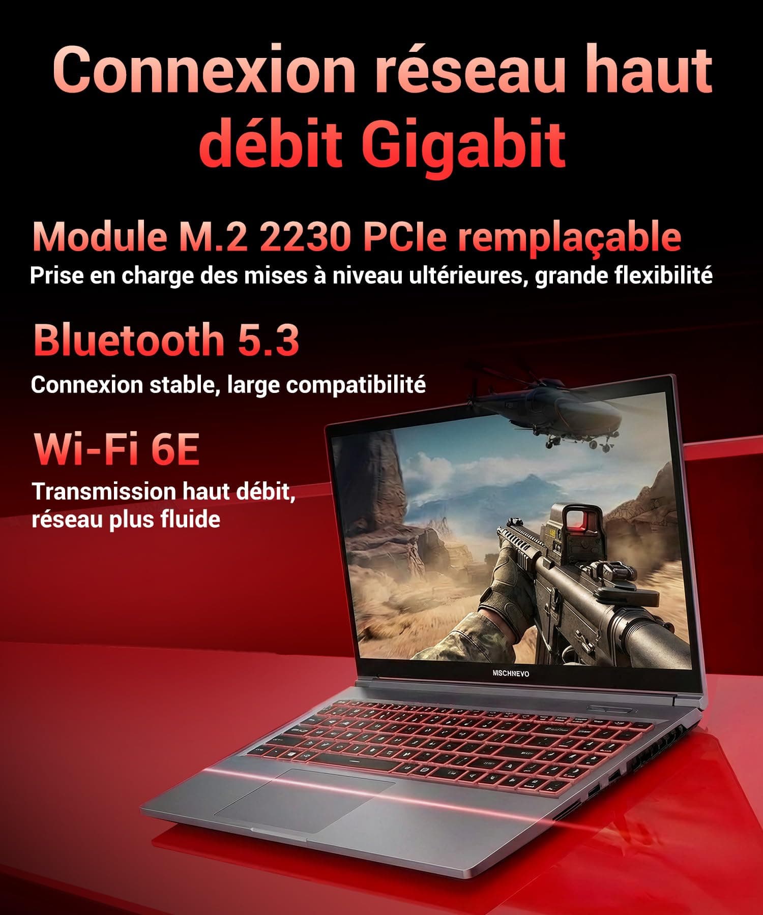 15,6-Zoll Gaming-Laptop, 165Hz IPS-Display, Ryzen 7 8745HS (bis zu 4,9 GHz), RTX 4050, 24 GB DDR5, 512 GB SSD, 500 Nit, Backlit-Tastatur, Leistungsstarkes E-Sport-Notebook für Gamer und Kreativprofis Grigio Bild 6