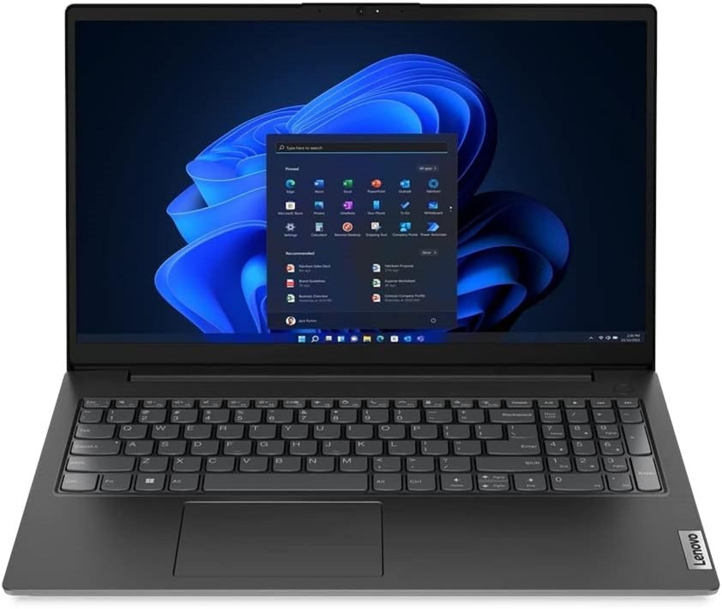 Lenovo Laptop 15,6 Zoll, Intel Quad Core N6000, 4 x 3.30 GHz, 8 GB RAM, 512 GB SSD, Norton 360, Windows 11