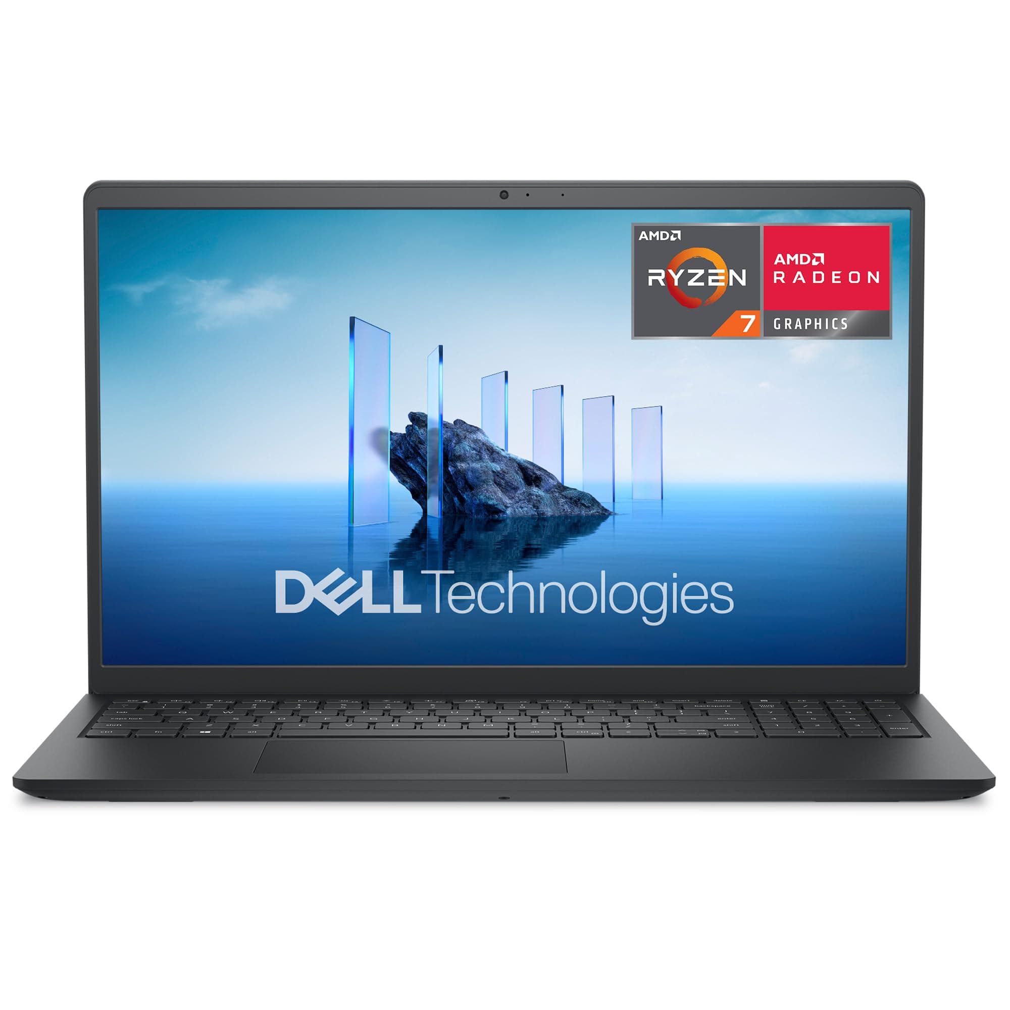 Dell 15 Laptop DC15255 15.6" FHD (1920 x 1080) 120Hz, AMD Ryzen 7 7730U, AMD Radeon Graphics, 16GB DDR4 RAM, 1TB SSD, Windows 11 Home, QWERTZ Backlit Keyboard - Black Ryzen 7 7730U 16 GB 1TB SSD