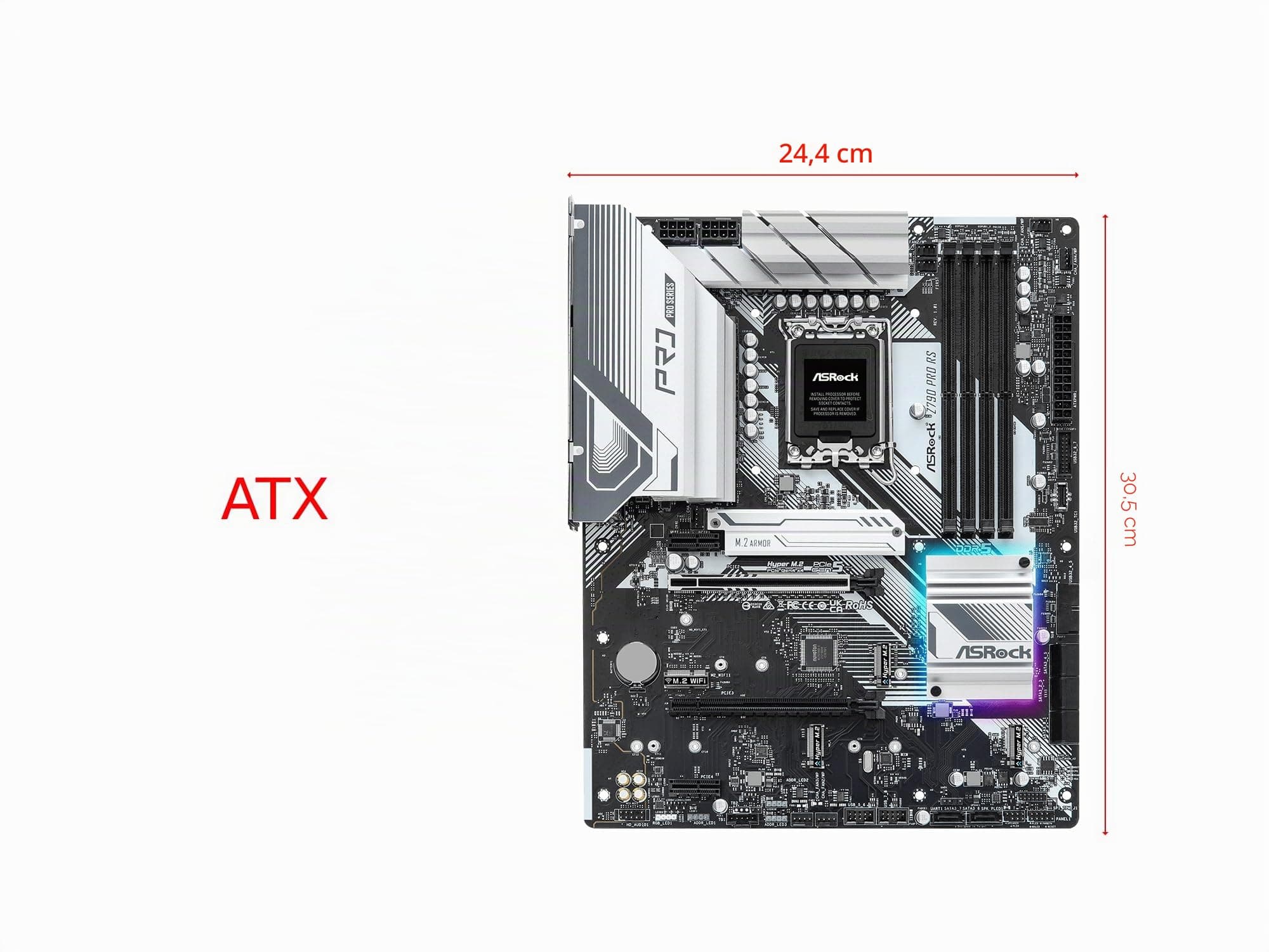 Asrock Z790 Pro RS Intel Z790 LGA 1700 ATX Bild 3