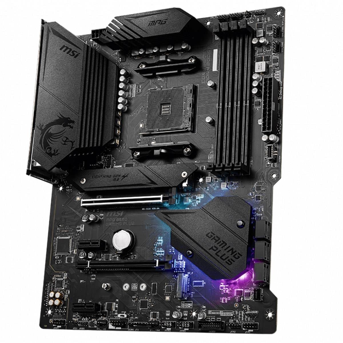 MSI MPG B550 Gaming Plus (ATX AMD AM4 DDR4 M.2 USB 3.2 Gen 2 HDMI ATX Gaming Motherboard AMD Ryzen 5000 Prozessoren ATX MPG B550 GAMING PLUS Bild 7