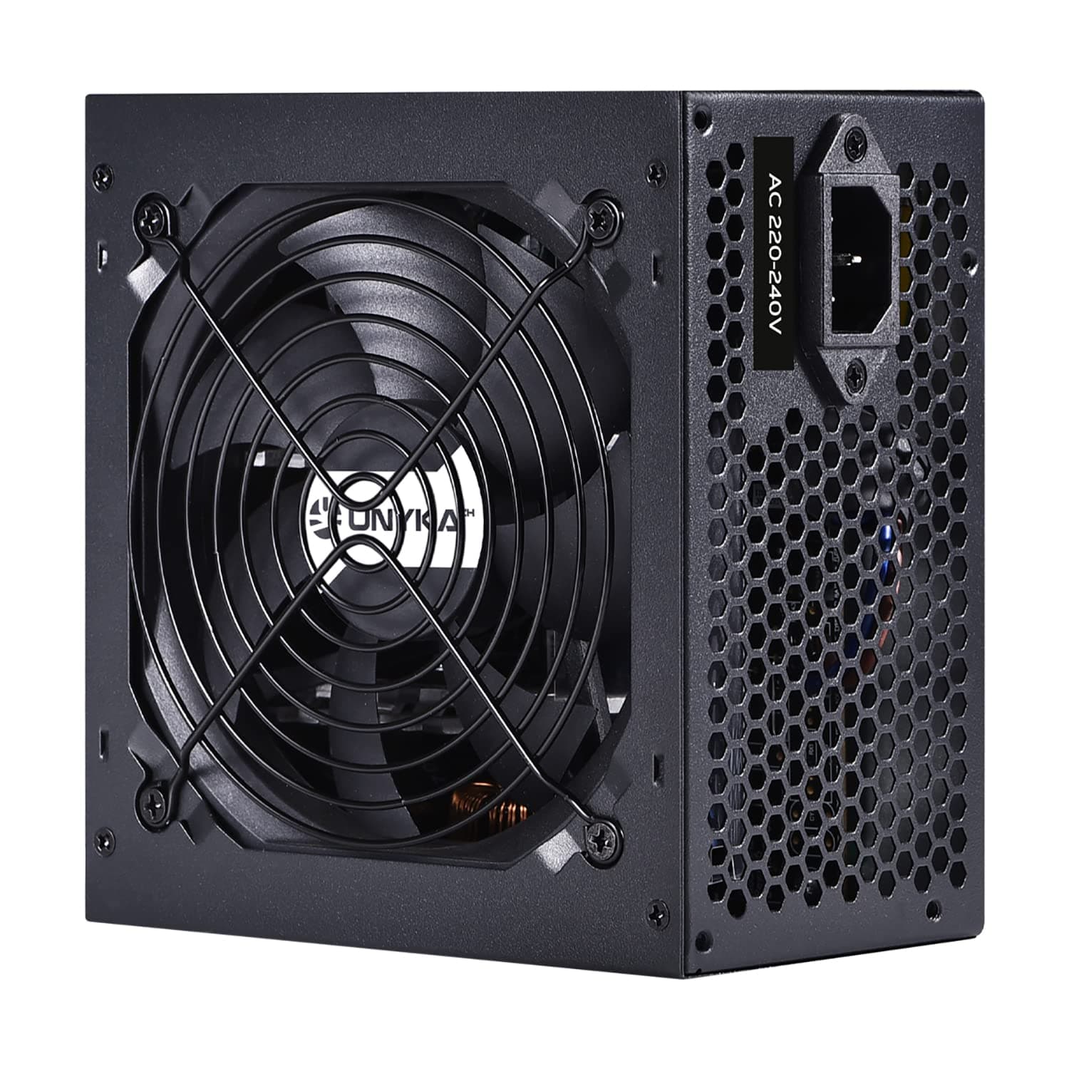 UNYKAch ATX Courage II Netzteil 750 W, hohe Effizienz, mit aktivem PFC und super leisem Ventilator, speziell für Profis und Gaming Bild 3
