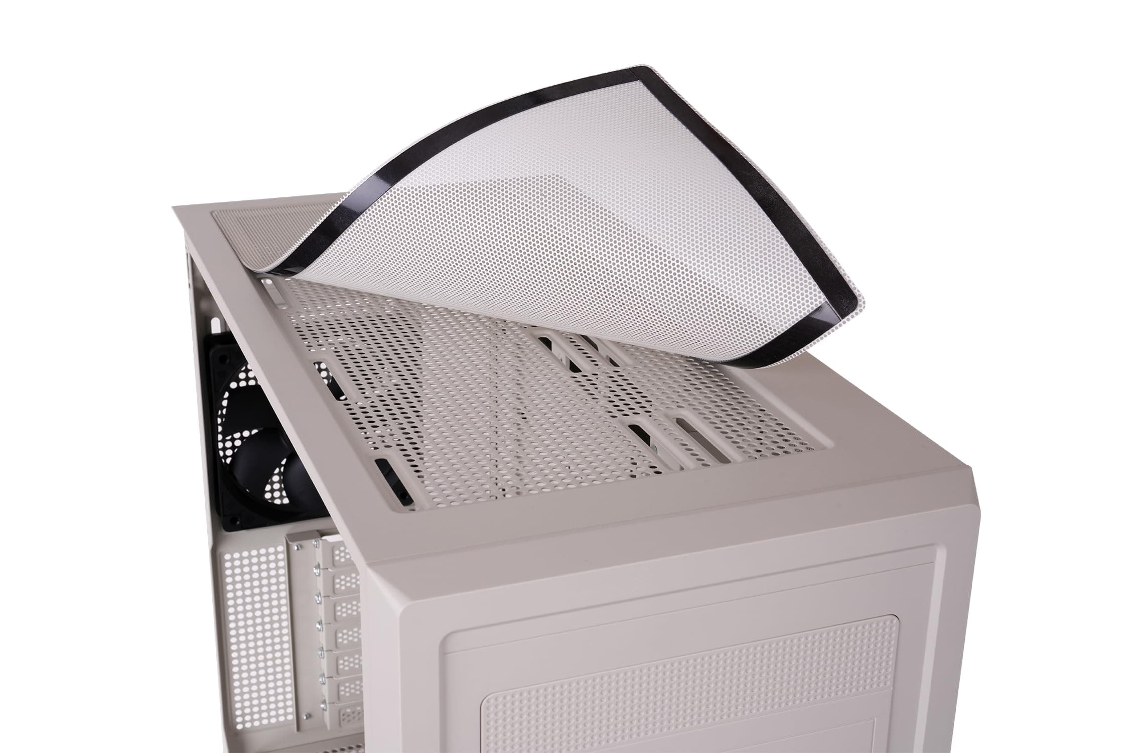 Thermaltake Retro 360 | Mid-Tower-ATX-Gehäuse im Retro-Design | 2 vorinstallierte 120-mm-Lüfter | Seitenscheibe aus gehärtetem Glas | Kompatibel mit Grafikkarten bis 400 mm und AIO-Kühlern bis 360 mm Bild 4