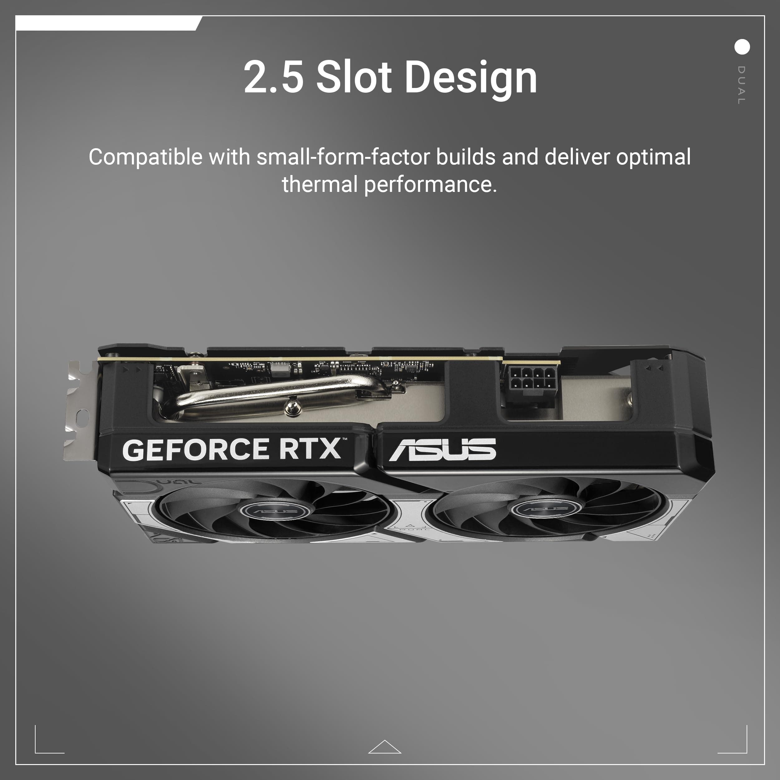 ASUS Dual GeForce RTX 5060 Ti 16GB GDDR7 OC Edition Gaming Grafikkarte (Nvidia GeForce RTX5060Ti DLSS 4, 2,5-Slot Design, PCIe 5.0, 3X DisplayPort 2.1b, 1x HDMI 2.1b) Bild 4