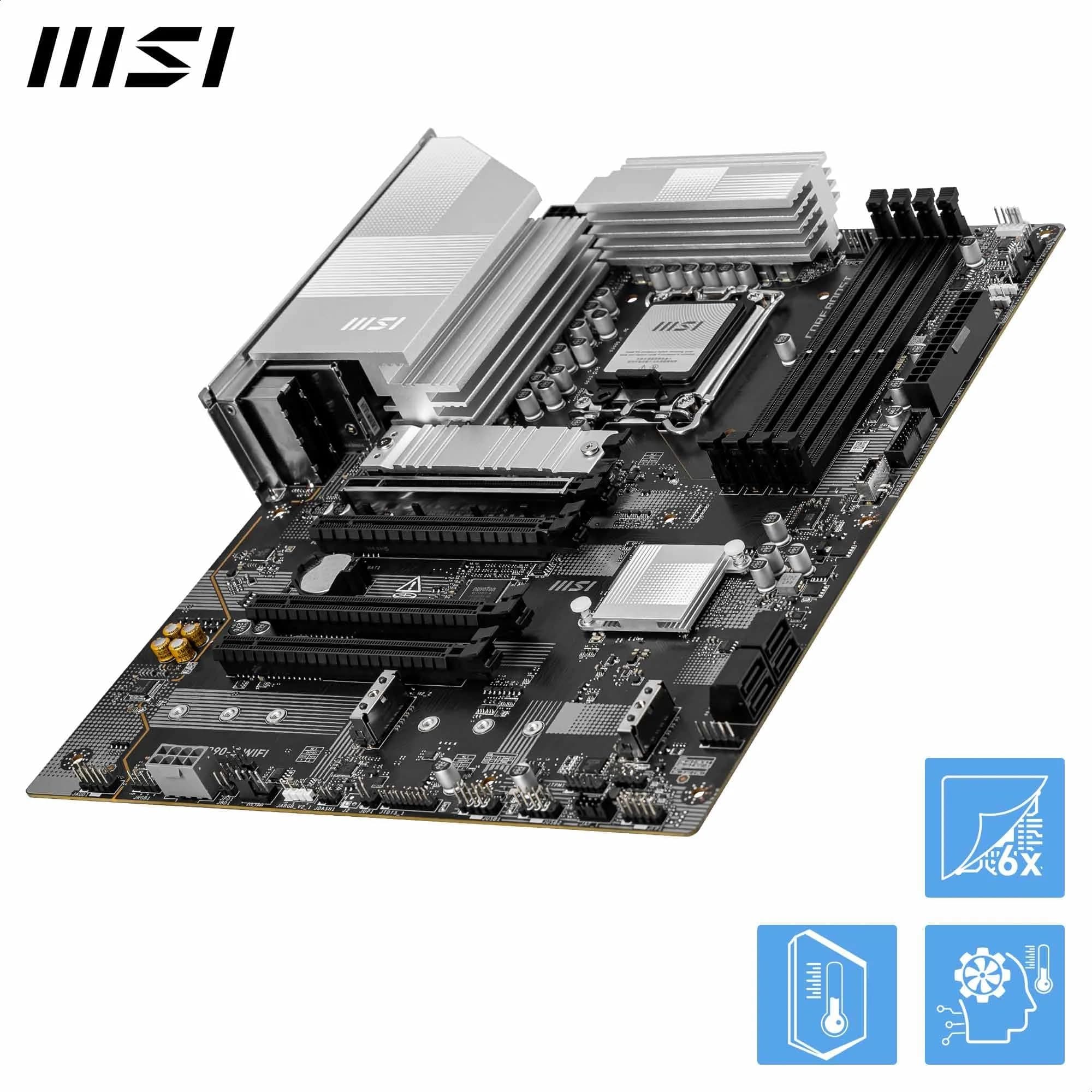 MSI PRO Z890-S WiFi Mainboard, ATX - Unterstützt Intel Core Ultra Prozessoren (Series 2), LGA 1851 - DDR5 Memory Boost (8600+ MT/s OC), PCIe 5.0 x16 & 4.0 x16, M.2 Gen5, Wi-Fi 7, 2.5G LAN Bild 7