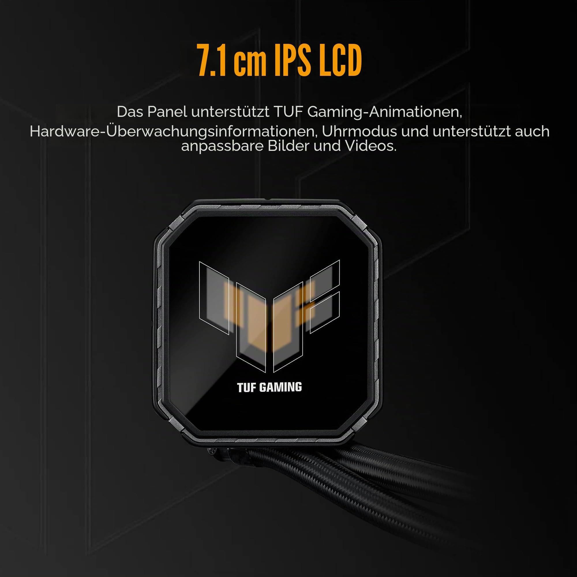 ASUS TUF Gaming LC III 360 ARGB All-in-One-Flüssig-CPU Wasserkühlung (Drei vorinstallierte Lüfter, 2,8 IPS-LCD für GIF-Dateien und MP4 Bild 4