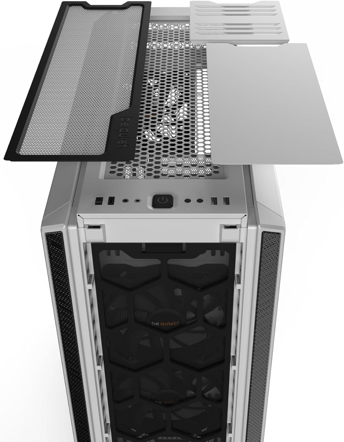 be quiet! Silent Base 802 White PC-Gehäuse, 3X Pure Wings 140mm, 2 austauschbare Top- und Frontcover, entkoppeltes Mainboardtray Bild 7