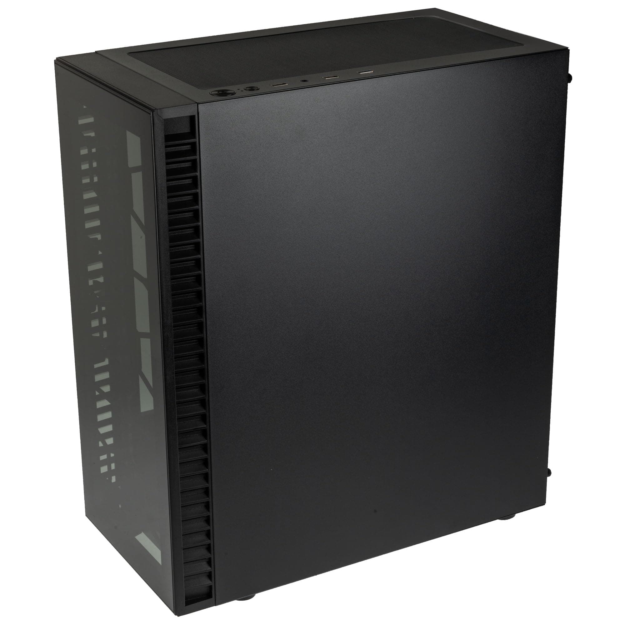 Kolink Observatory HF Glass Core PC-Gehäuse – Schwarz | ATX Midi-Tower mit Glasfront & Seitenteil, Hochwertiger Airflow, 420 mm Radiator-Support, Kabelführung Bild 5