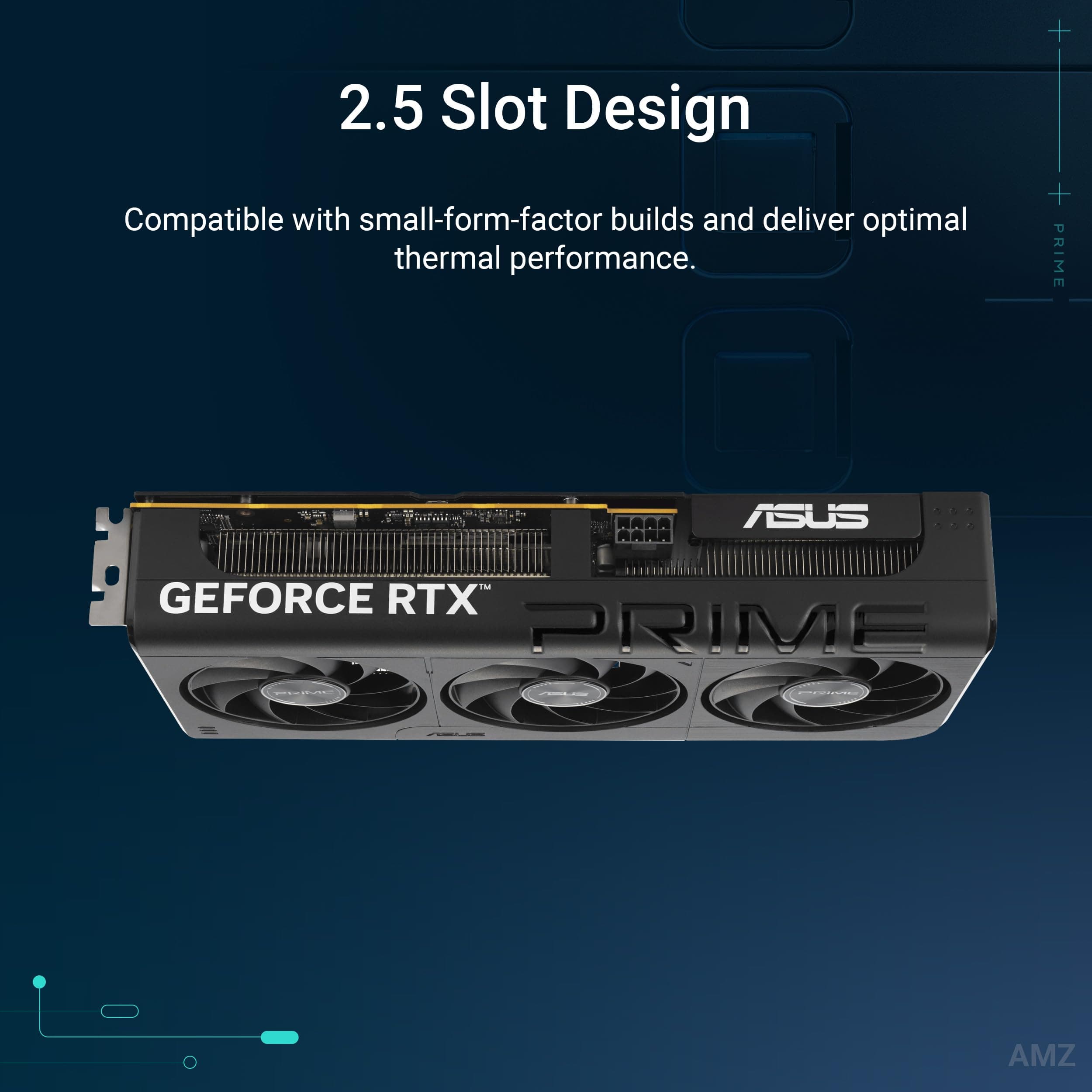 ASUS Prime GeForce RTX 5050 8GB GDDR6 OC Edition Gaming Grafikkarte (NVIDIA Blackwell Architektur und DLSS 4, 2,5-Slot Design, SSF, PCIe 5.0, 3X DisplayPort 2.1b, 1x HDMI 2.1b) Bild 3