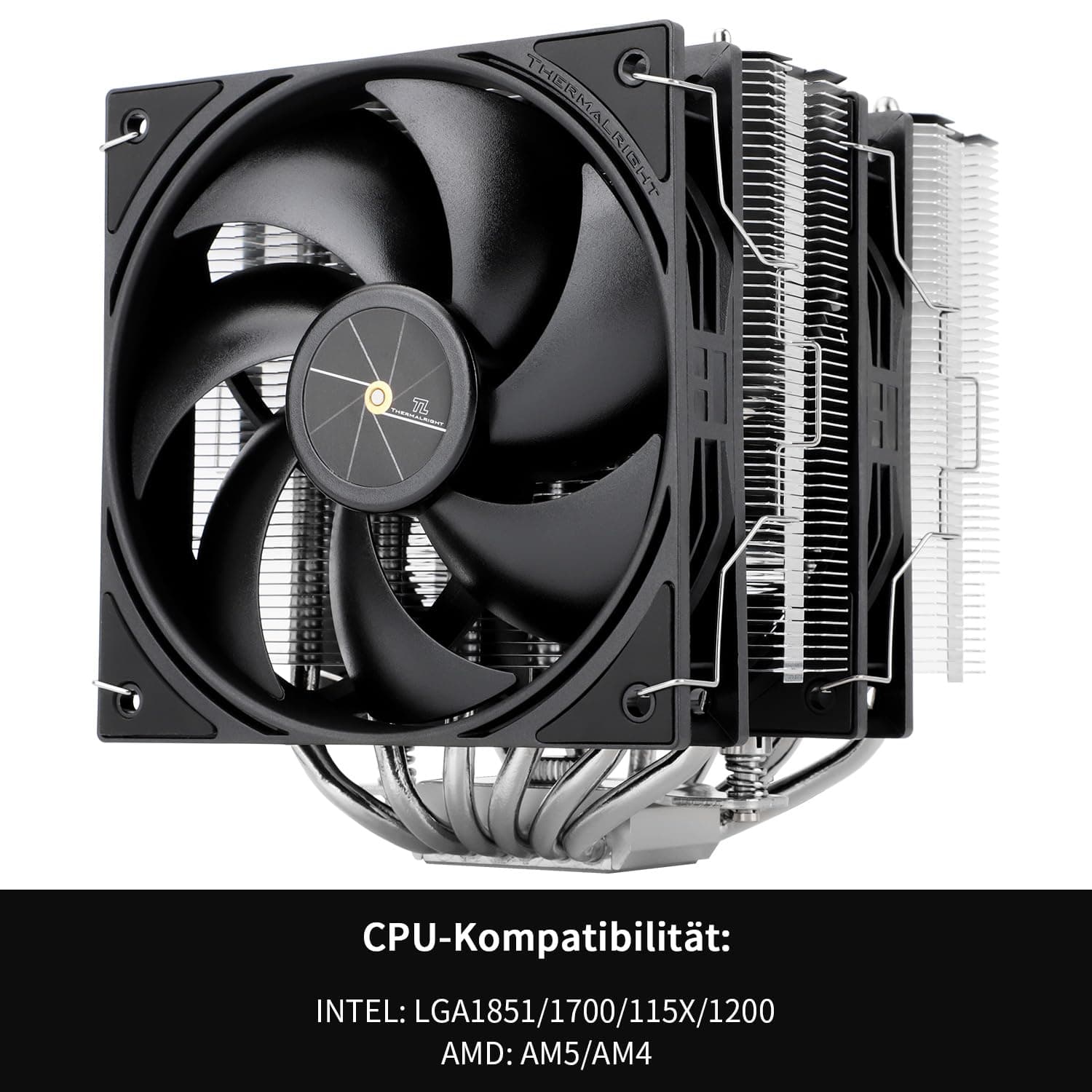 Thermalright Peerless Assassin 120 SE V3 CPU Luftkühler, 6 Heatpipes, Double Tower Doppellüfter, TL-P12 PWM Lüfter, Aluminium Kühlkörperabdeckung, für AM4/AM5,Intel LGA1851/1700/1150/1200(PA120SE V3) PA120 SE V3 Bild 5