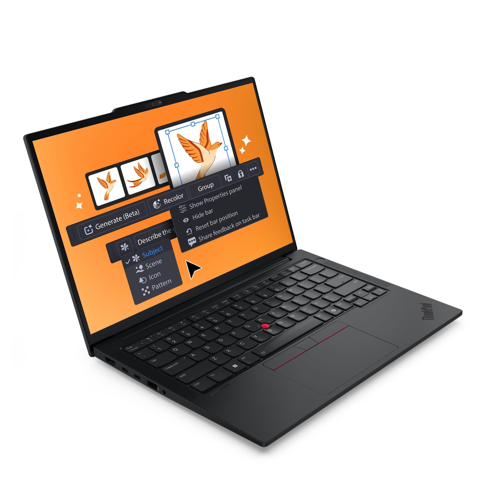 Lenovo ThinkPad E14 Gen 7 Business Laptop, AMD Ryzen 7 250, 64 GB DDR5 RAM, 4 TB PCIe SSD, 14" WUXGA (1920x1200) Display, AMD Radeon 780M Graphics, Deutsches Tastatur-Layout, W11 Pro, Schwarz 64 GB RAM | 4 TB SSD Windows 11 Pro Bild 2