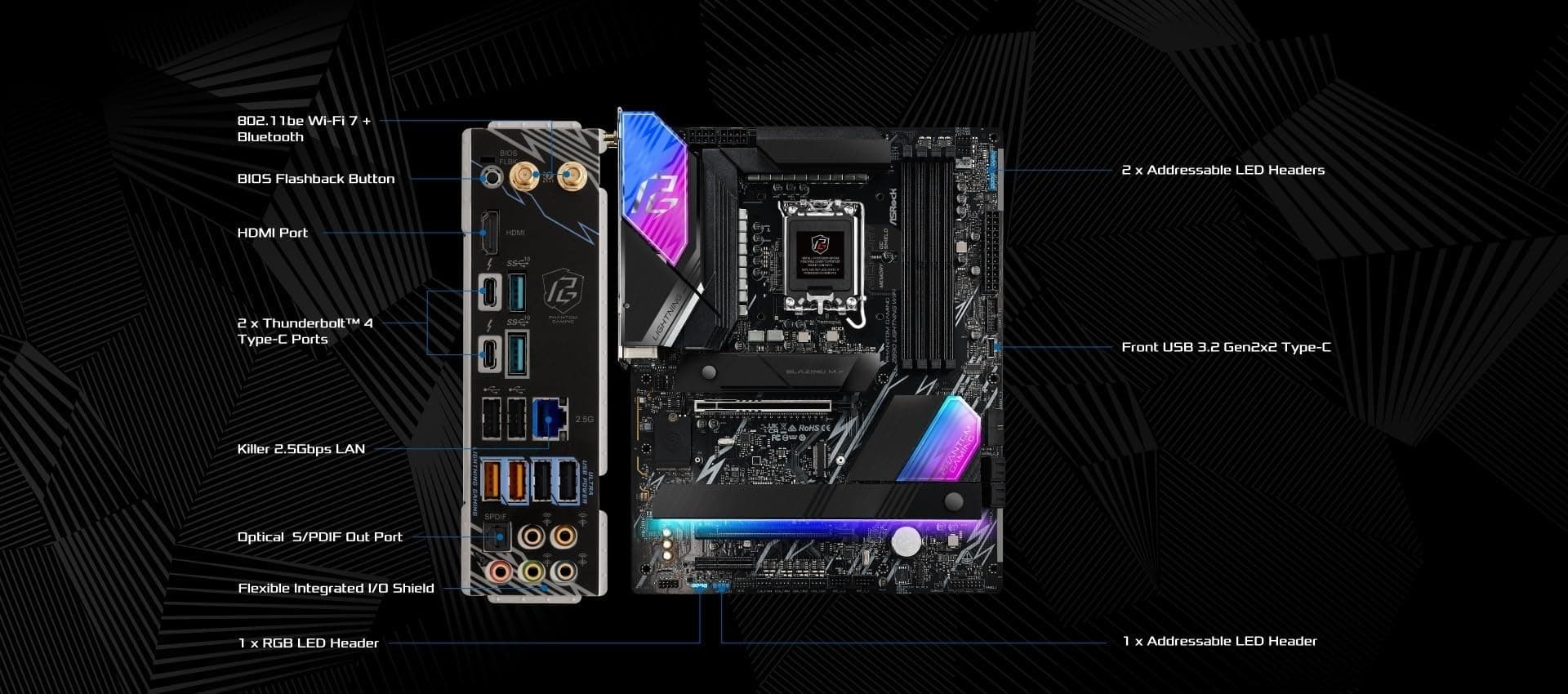 ASRock Z890 Lightning WiFi Intel Sockel 1851 DDR5 Bild 8