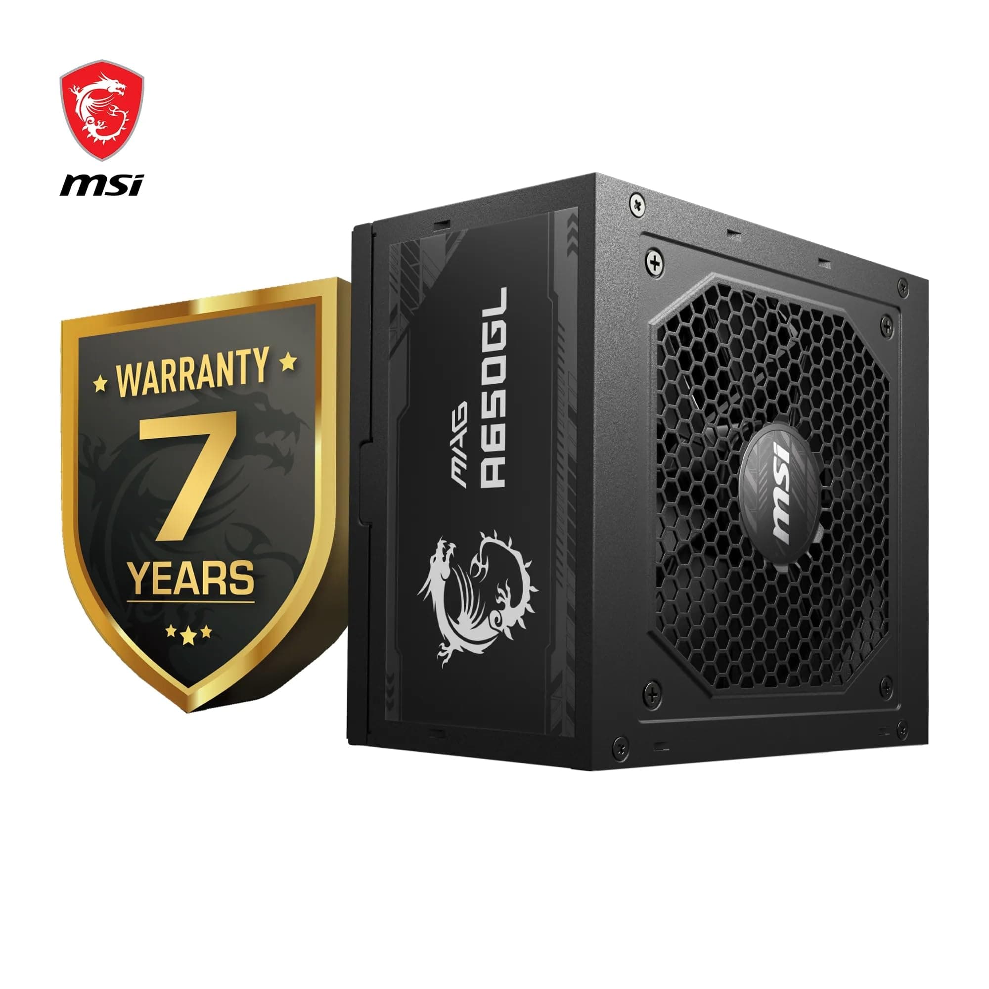 MSI MAG A650GL Netzteil, 650W, 80 Plus Gold, vollmodular, 120mm FDB Lüfter mit dynamischen Kugellager, Full-Bridge LLC, Schwarze Flachkabel - 7 Jahre Garantie Bild 3