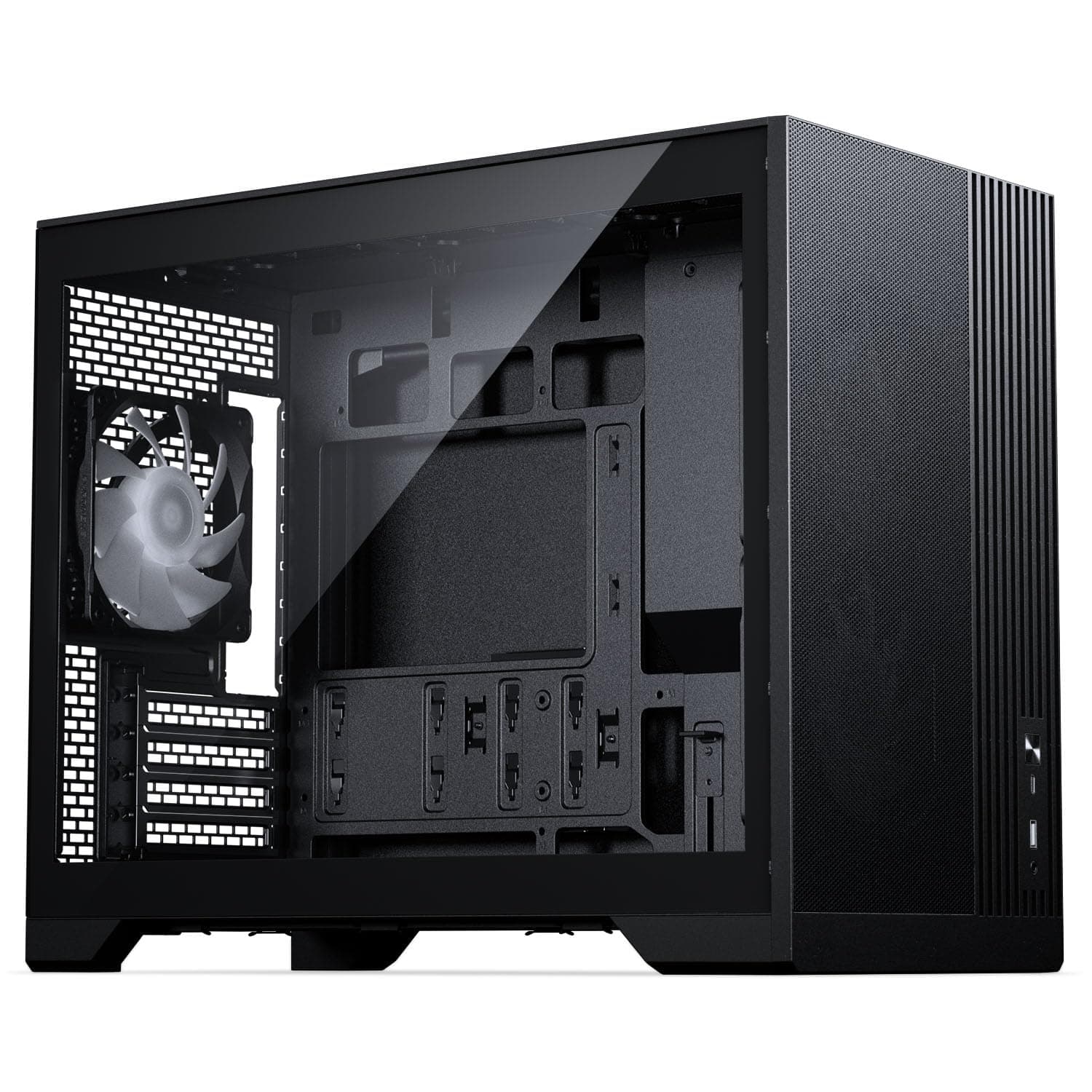 Phanteks XT M3 Mini-Tower PC-Gehäuse Schwarz – Kompaktes Micro-ATX Case mit Tempered Glass, Unterstützung für 360-mm-Radiator & 430-mm-Grafikkarten – mit 3X 120mm RGB Lüftern Bild 4