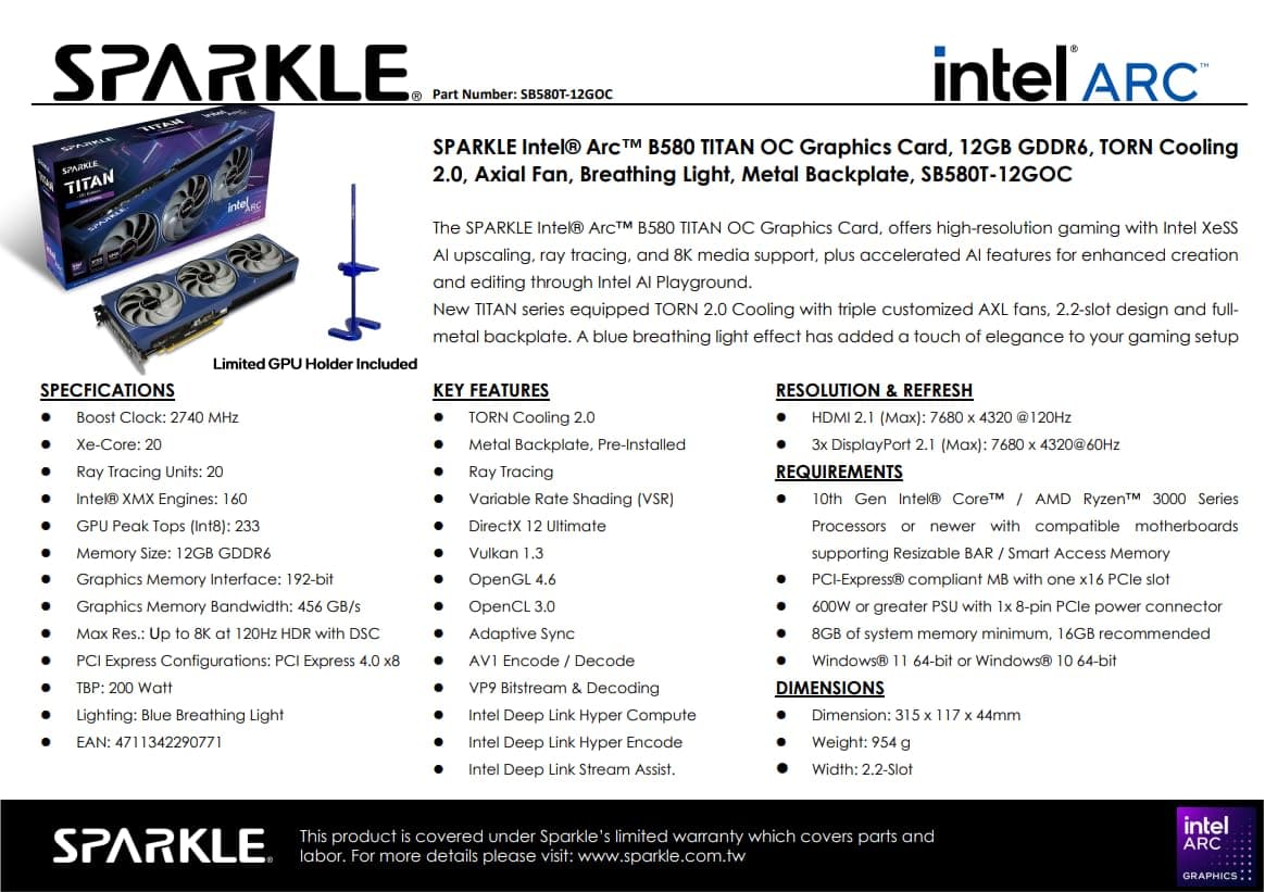 WEELIAO Intel Arc B580 Bild 6