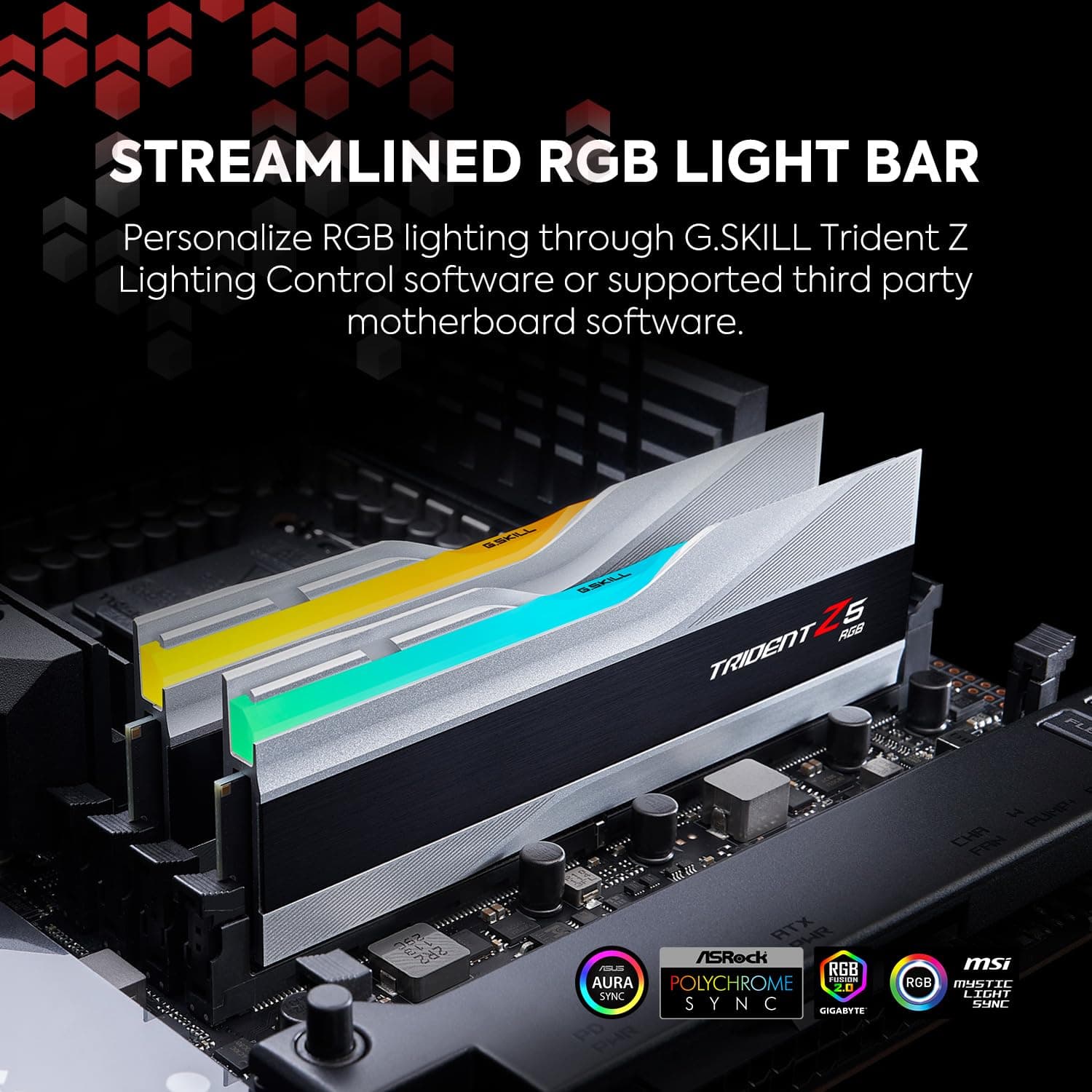 G.Skill TridentZ Z5 RGB 64GB Kit DDR5 (2x32GB) 6000MHz, CL32, F5-6000J3238G32GX2-TZ5RS Bild 5