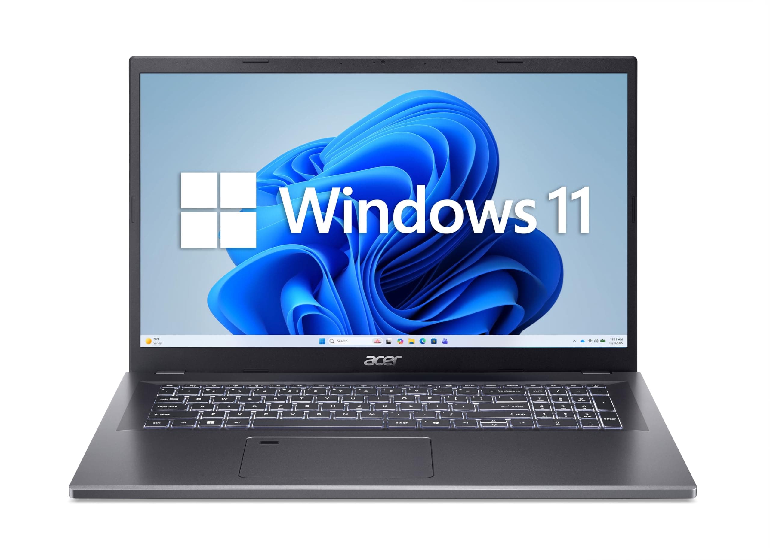 Acer Aspire 17 (A17-51M-51UJ) Laptop, 17" FHD IPS Display, Intel Core 5 120U, 16 GB RAM, 512 GB SSD, Intel Grafik, Windows 11, QWERTZ Tastatur, grau Intel Core 5 120U 16.0 GB 512.0 GB
