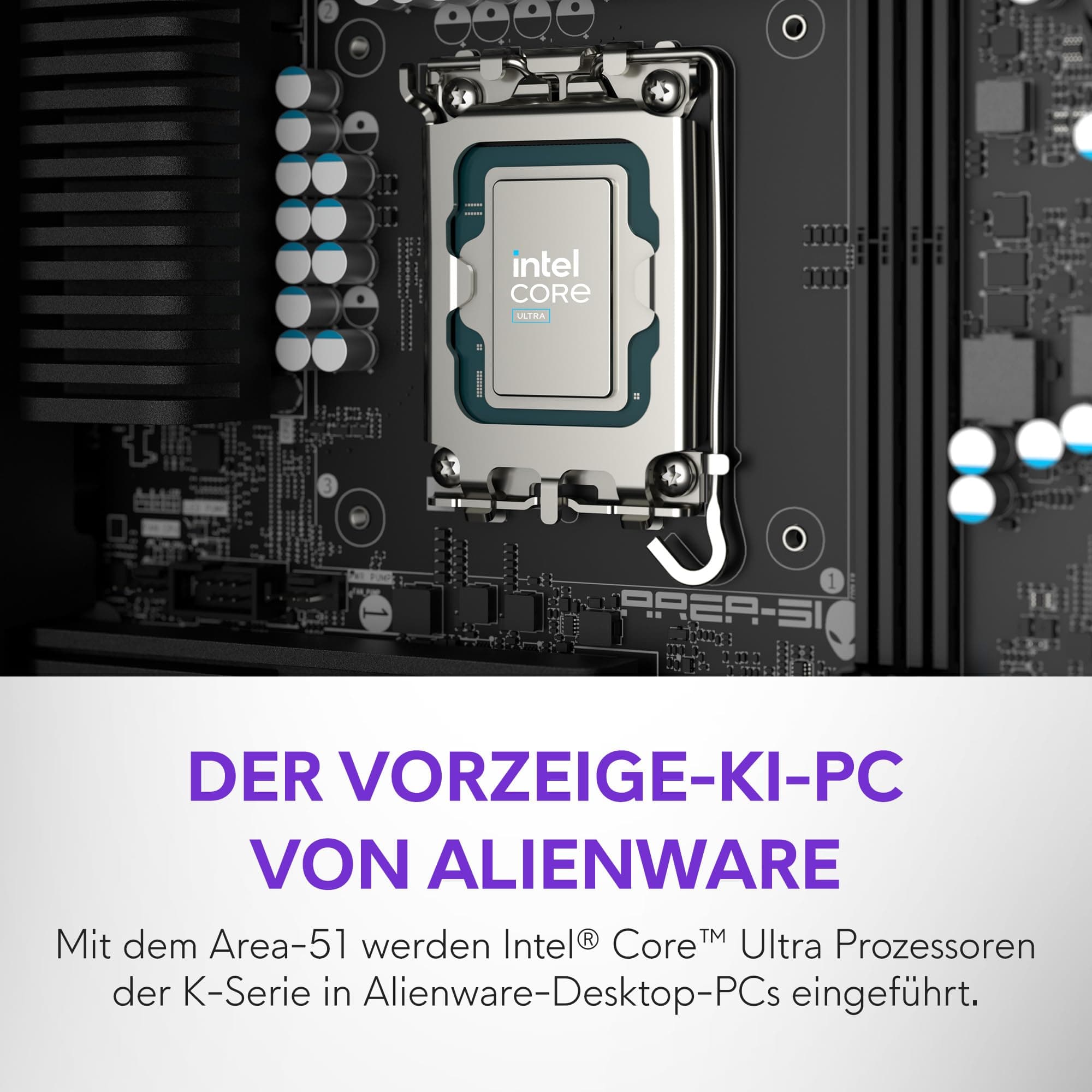 Alienware Area-51 Gaming Desktop - Intel Core Ultra 9 Series 2, Nvidia GeForce RTX 5090, 64GB RAM, 4TB SSD, Liquid-Cooled CPU, Windows 11 Home, AlienFX - Lunar Silver Intel Core Ultra 9 285K 64 GB 4 TB NVIDIA RTX 5090 Bild 4