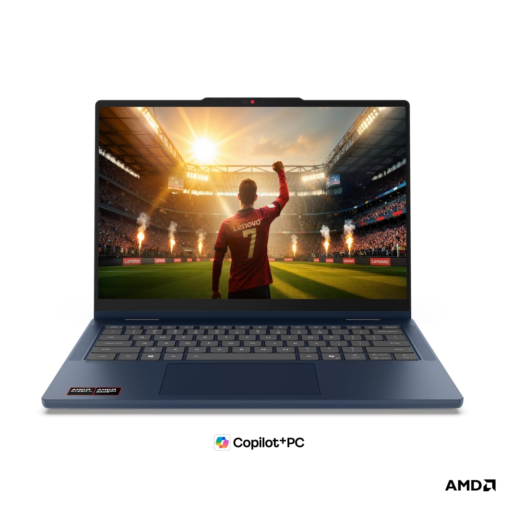 Lenovo IdeaPad 5 2in1 Laptop | 14" WUXGA Touch Display | AMD Ryzen 7 250 | 16GB RAM | 512GB SSD | AMD Radeon 780M | Windows 11 | QWERTZ | exkl. Farbe in Cosmic blau | 3 Monate Premium Care Bild 2