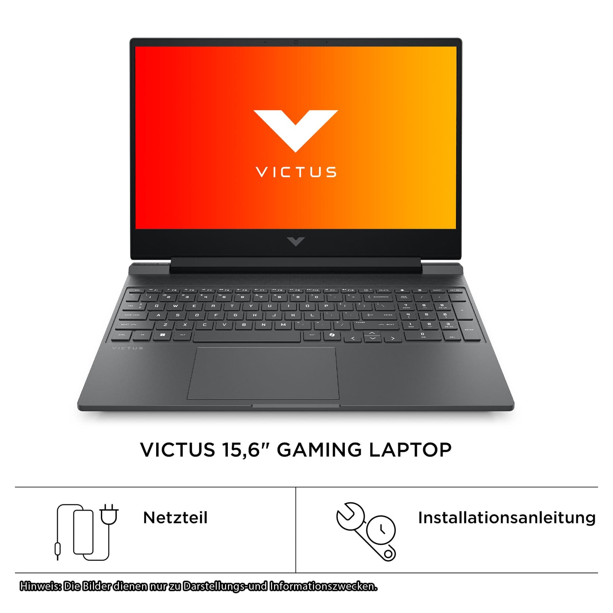 HP Victus 15 Gaming Laptop, Intel Core i5-13420H, 64 GB DDR5 RAM, 1 TB PCIe SSD, 15,6" FHD (1920x1080) IPS 144Hz Display, Nvidia Geforce RTX 5050, Deutsches Tastatur, Windows 11 Pro, Mica Silver 64 GB RAM | 1 TB SSD Windows 11 Pro Bild 6