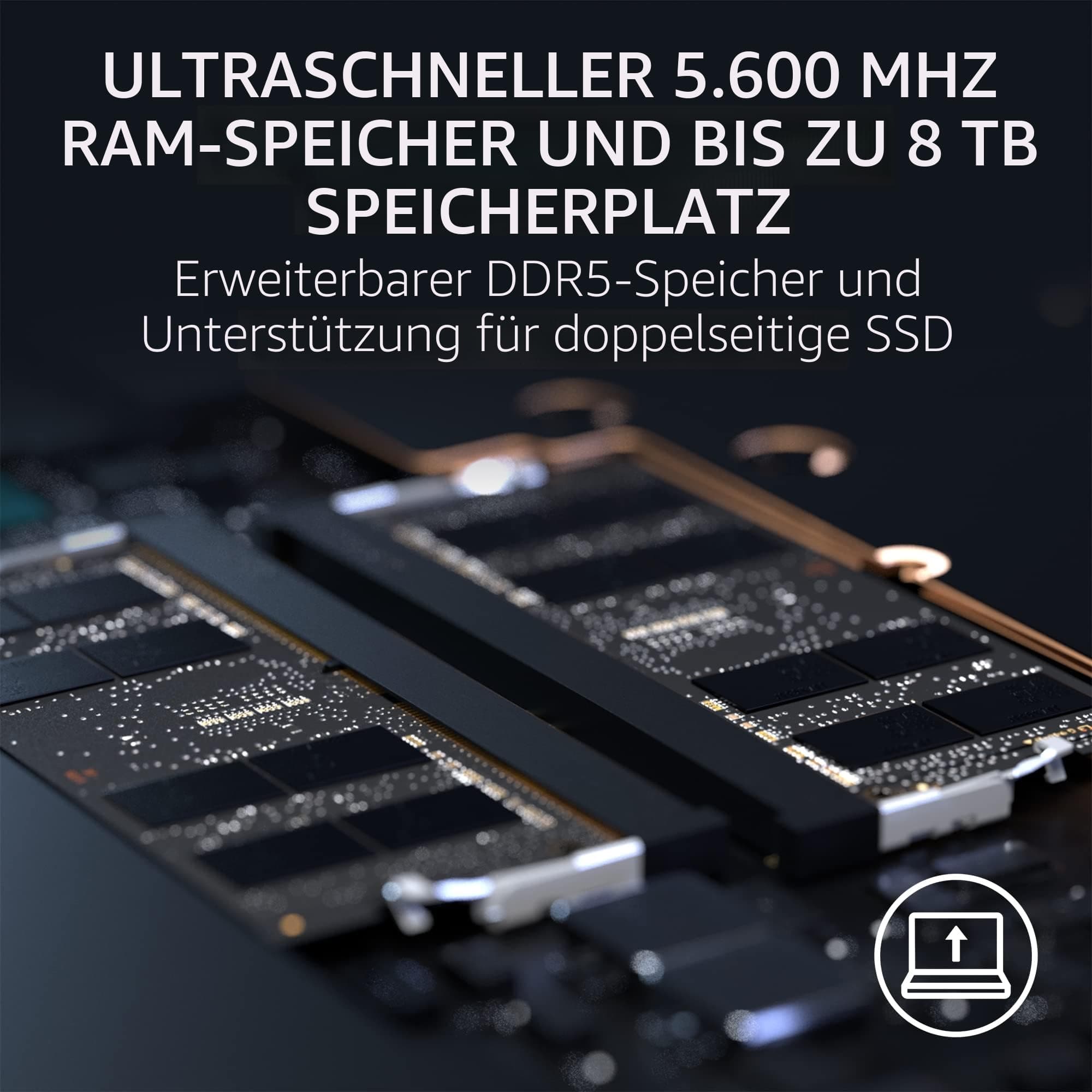 Razer Gaming Blade Laptop 18 Zoll – Display QHD+ 240 Hz – Intel Core I9 13950HX – 16 GB DDR5 5600 MHz – RTX4070 TDP 140 W – 1 TB SSD NVME – Tastatur Azerty 18'' - 2023 4070 Bild 5