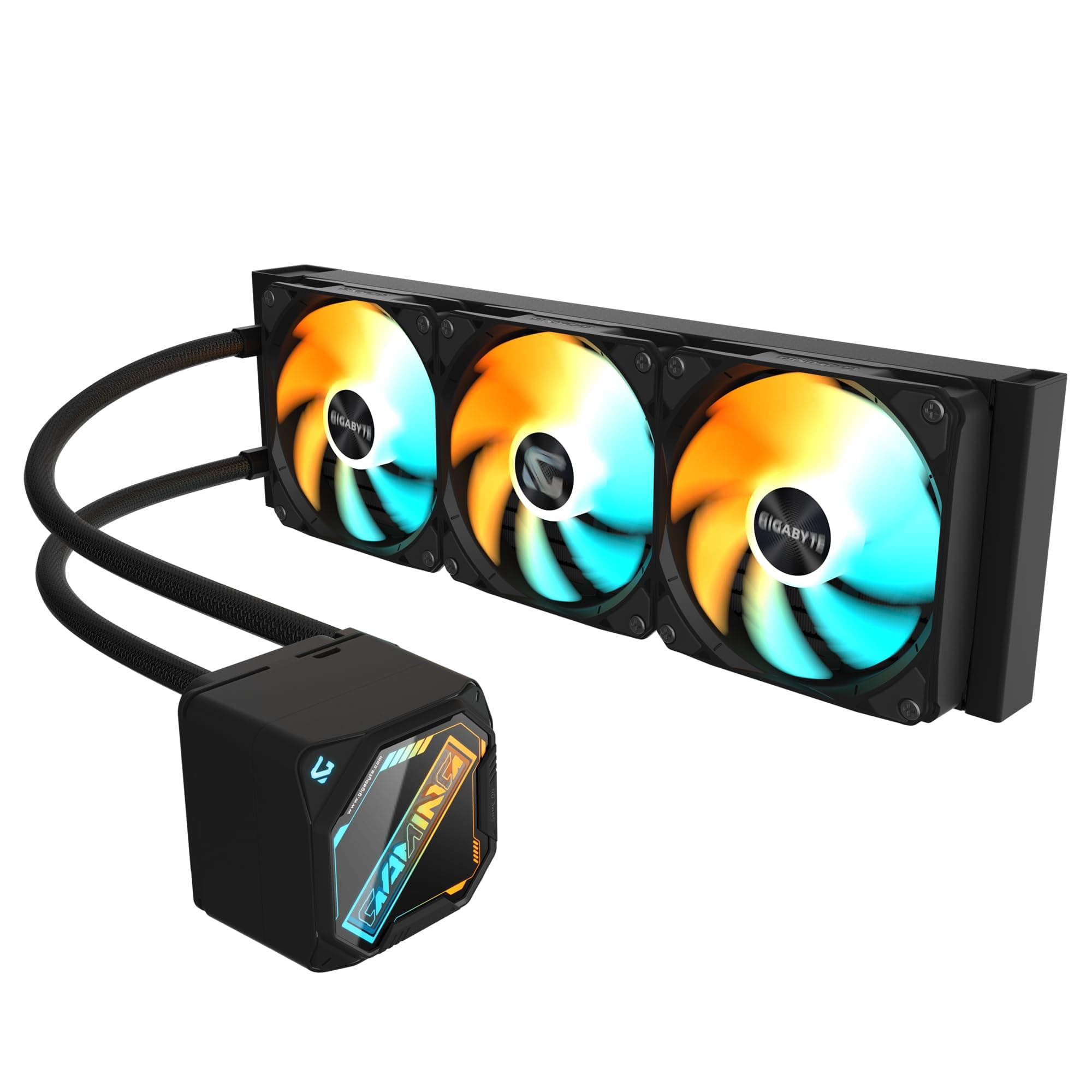GIGABYTE Gaming 360 Flüssigkeitskühler für CPU - 3x120 mm ARGB-Lüfter, Schiebe-Verriegelungsmechanismus, Daisy-Chain, Kompatibel mit Intel LGA 1851 und AMD AM5 Bild 7