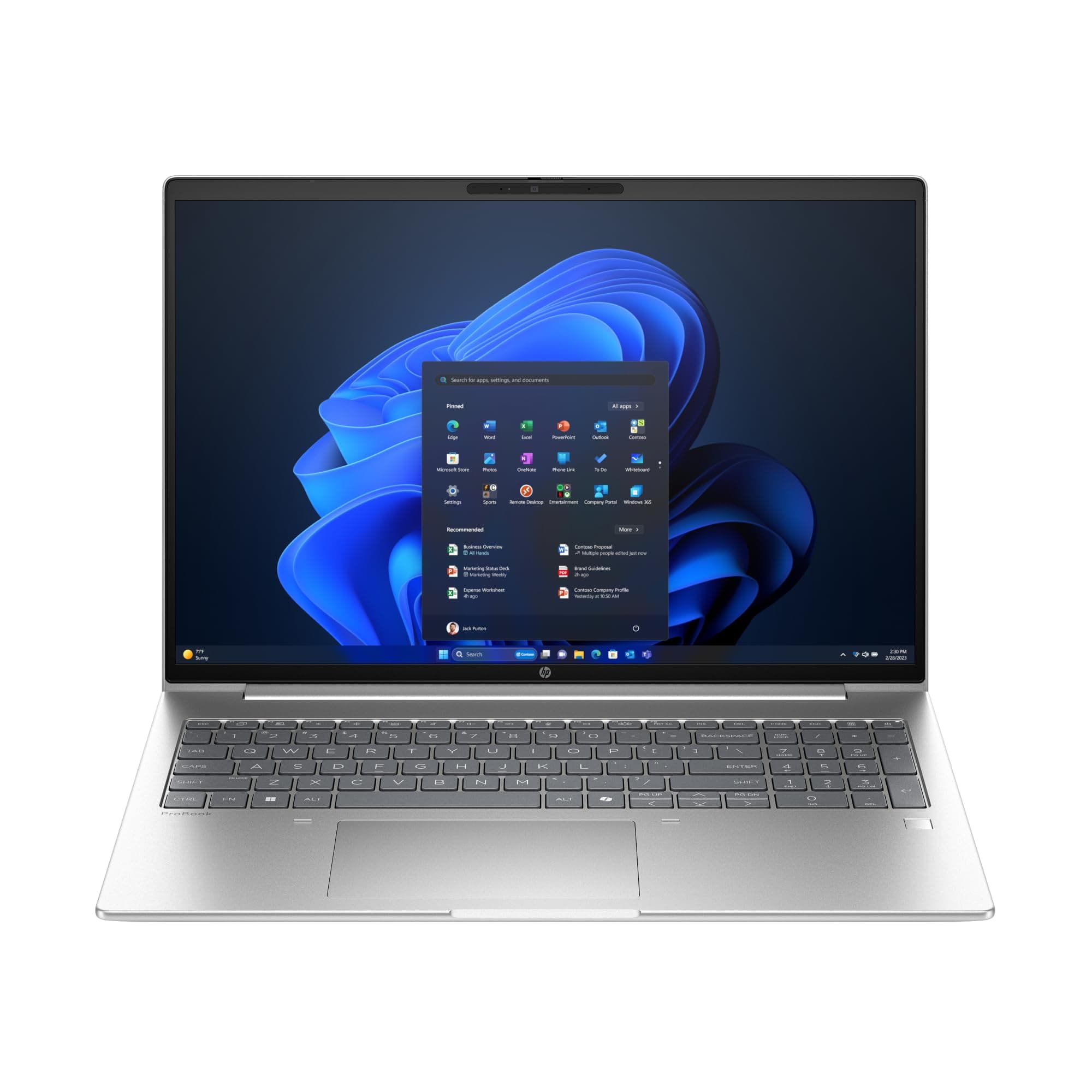 HP ProBook 4 16 G1i Notebook AI - 177°-Scharnierdesign - Intel Core Ultra 7 255H / 2 GHz - Win 11 Pro - GeForce RTX 3050-32 GB RAM - 1 TB SSD NVMe - 40.6 cm (16") IPS 1920 x 1200 - Wi-Fi 7 Bild 6