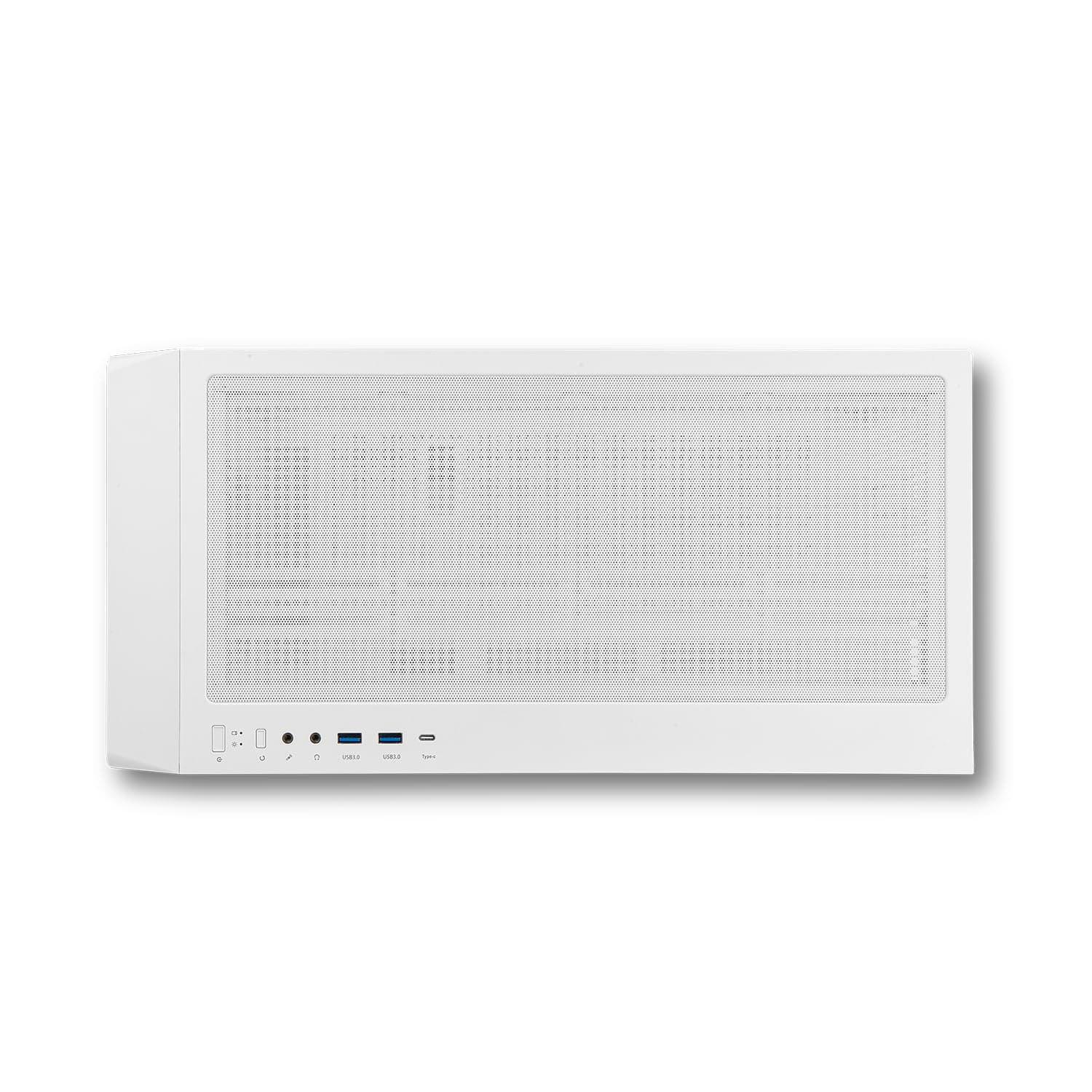 NOX Xtreme Products Hummer BIOS White – ATX/Micro-ATX/ITX Midi-Tower mit 8"-LCD-Display, Front Metal Mesh, Seitenfenster aus gehärtetem Glas, Platz für 11 Lüfter, USB-C/USB 3.0, Weiß Bild 7
