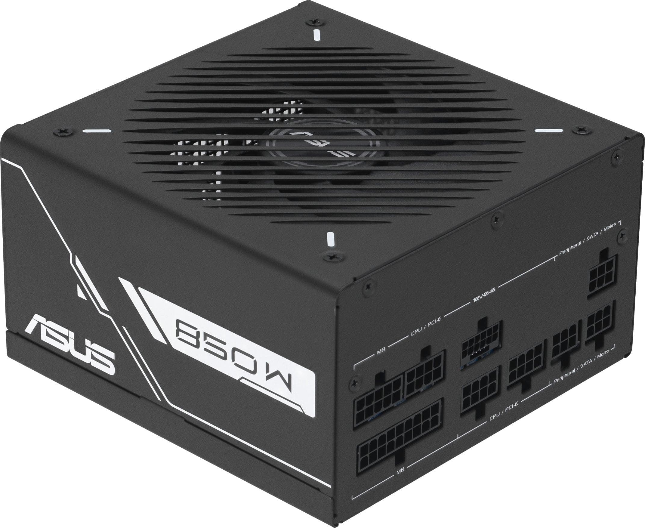 ASUS Prime 750W Gold Black Edition Gaming Netzteil (750 Watt, Lüfter mit Doppelkugellager, ATX 3.1 & PCIe 5.1 kompatibel, 80 Plus & Cybernetics Gold-Zertifizierung, geätzte Kabel, Schwarz) Bild 2