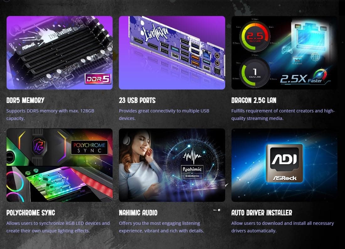 ASRock Z790 Live Mixer ATX Intel DDR5 Spezial Design, 90-MXBK10-A0UAYZ Bild 5