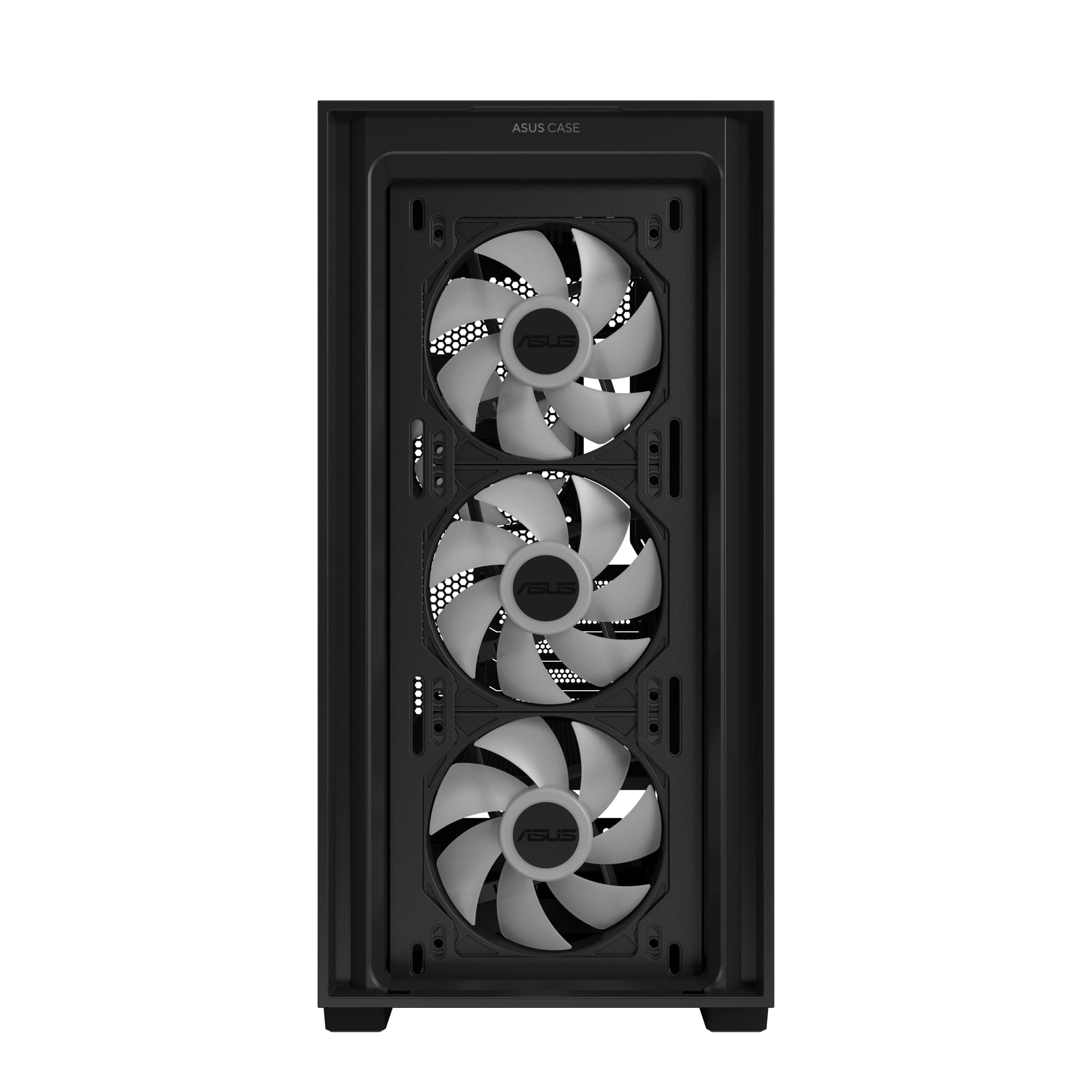 ASUS A21 Plus TG ARGB Black microATX PC Gehäuse (vorinstallierte ARGB-Lüfter, Mesh Frontpanel, kompatibel mit Mainboards mit versteckten Anschlüssen, 360-mm-Radiatoren, 380-mm-Grafikkarten, schwarz) Schwarz A21 Plus TG Bild 6