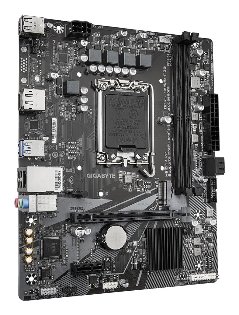 GIGABYTE H610M K V2 Mainboard – Intel Core 14. Generation CPUs, bis zu 5600 MHz DDR5, 1xPCIe 3.0 M.2, 1GbE LAN, USB 3.2 Gen 1 Bild 5
